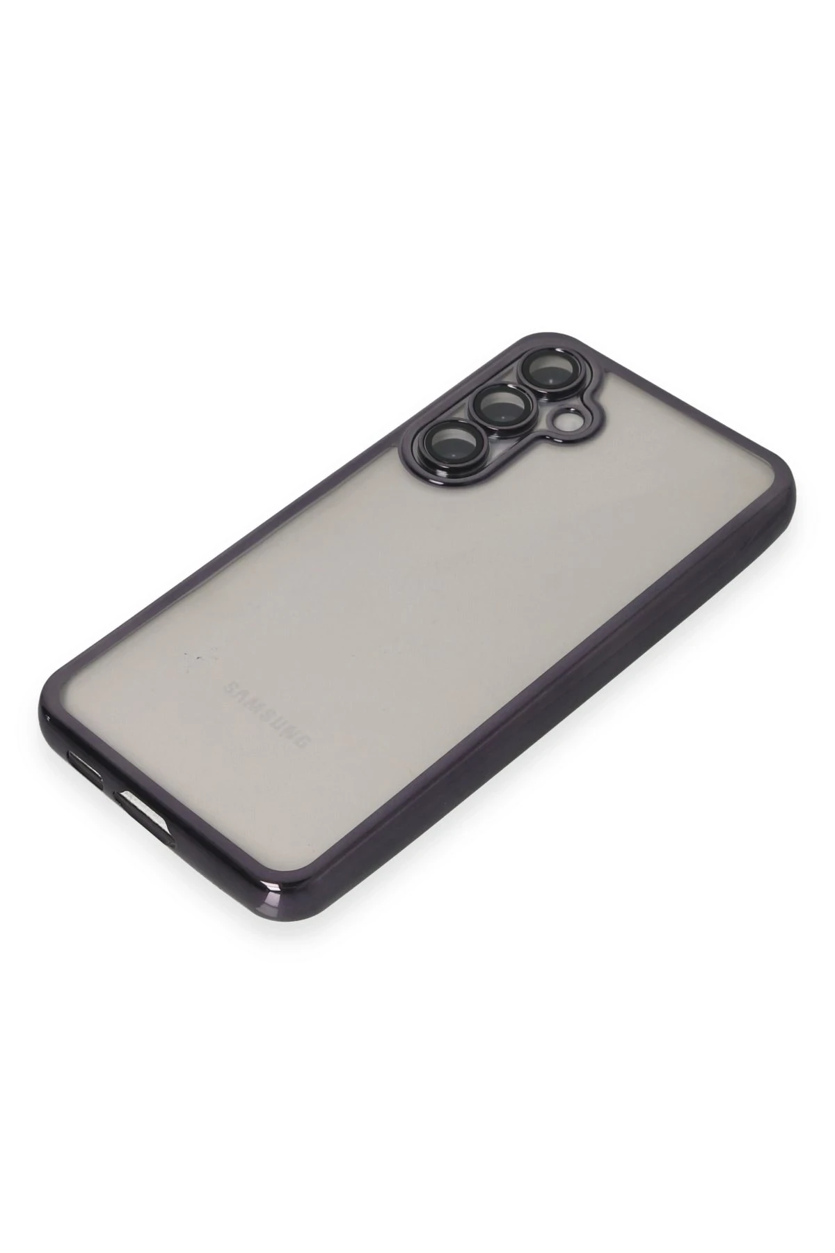Newface Samsung Galaxy S23 FE Kılıf Razer Lensli Silikon - Mor