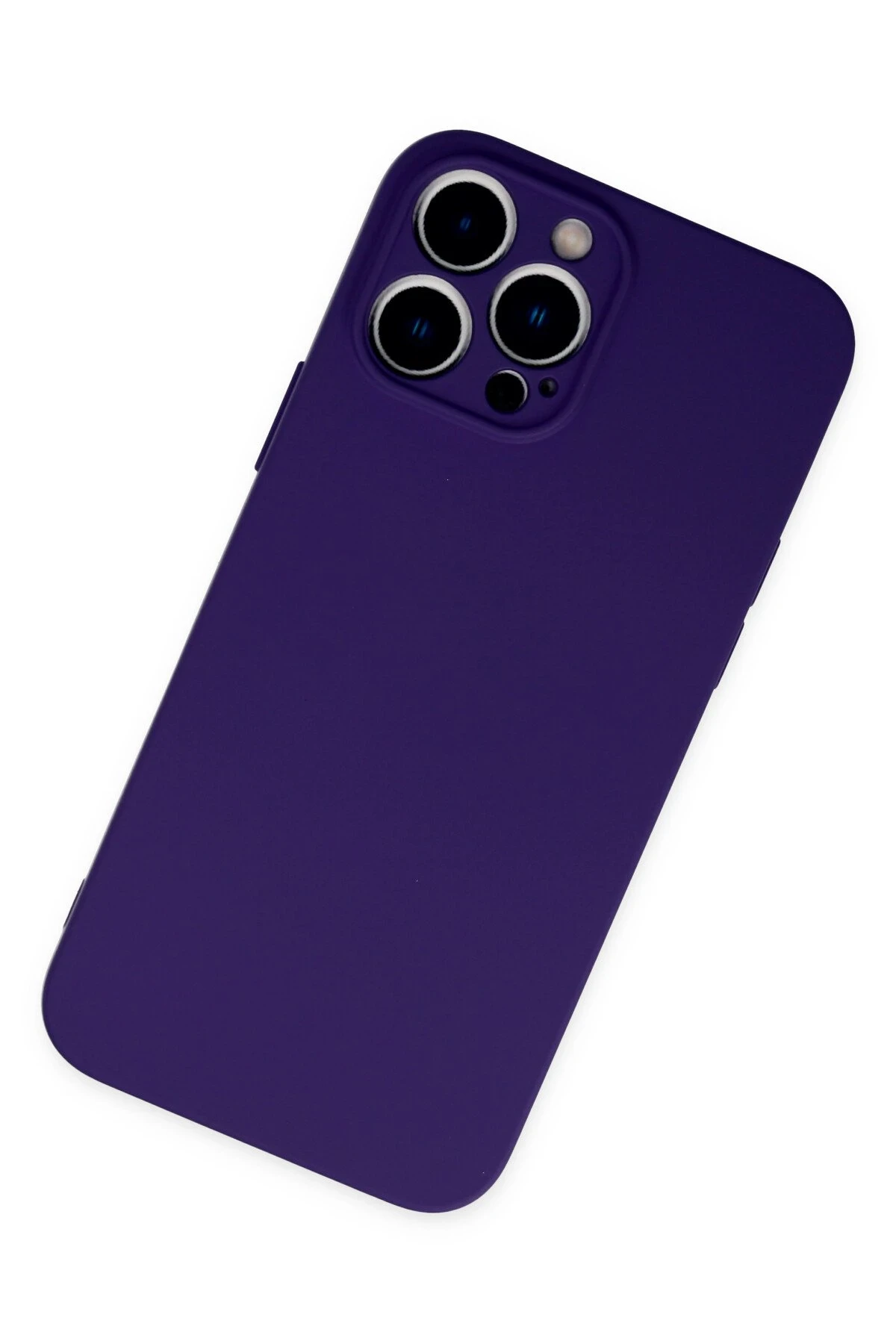 Newface iPhone 13 Pro Max Kılıf Nano içi Kadife Silikon - Mor