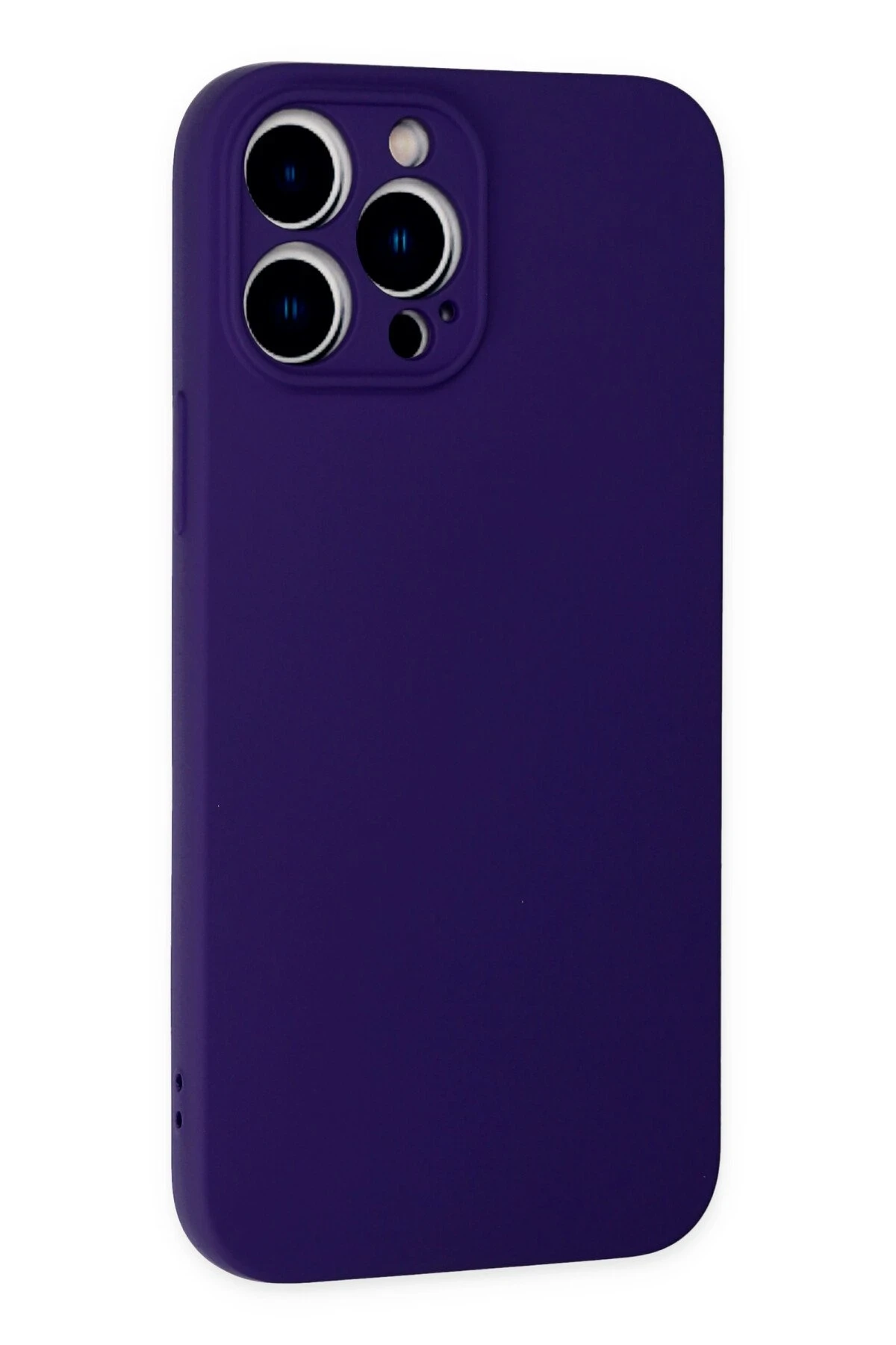 Newface iPhone 13 Pro Max Kılıf Nano içi Kadife Silikon - Mor