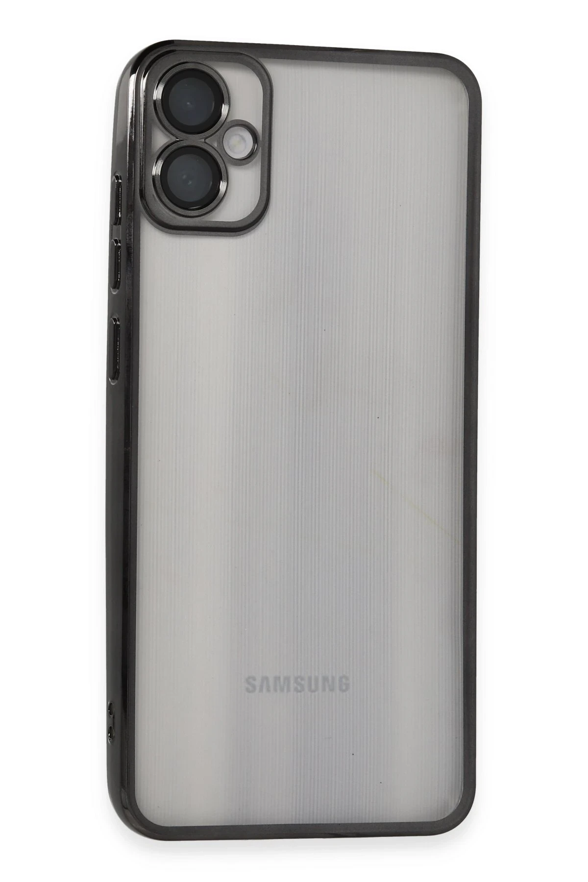 Newface Samsung Galaxy A05 Kılıf Razer Lensli Silikon - Siyah