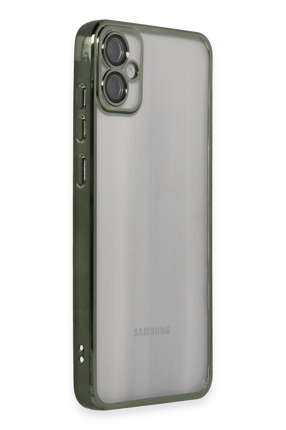 Newface Samsung Galaxy A05 Kılıf Razer Lensli Silikon - Yeşil
