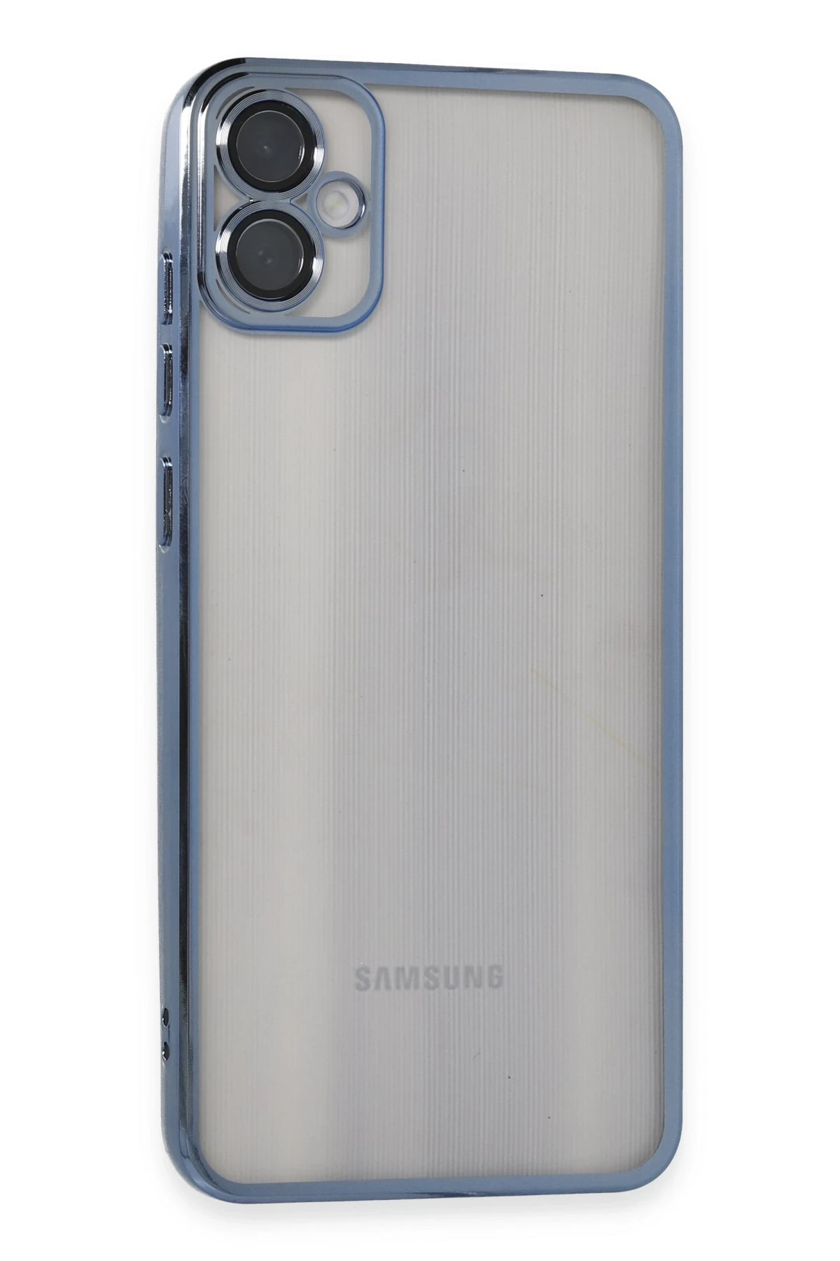 Newface Samsung Galaxy A05 Kılıf Razer Lensli Silikon - Lacivert