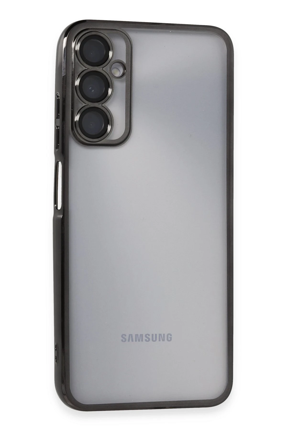 Newface Samsung Galaxy A05S Kılıf Razer Lensli Silikon - Siyah