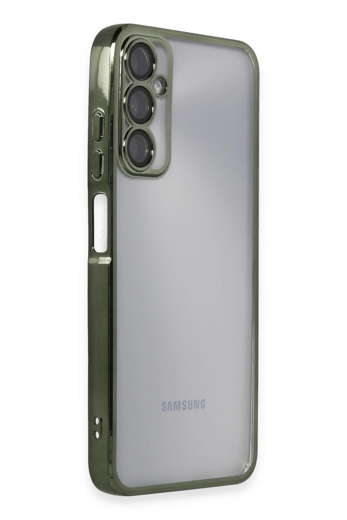 Newface Samsung Galaxy A05S Kılıf Razer Lensli Silikon - Yeşil