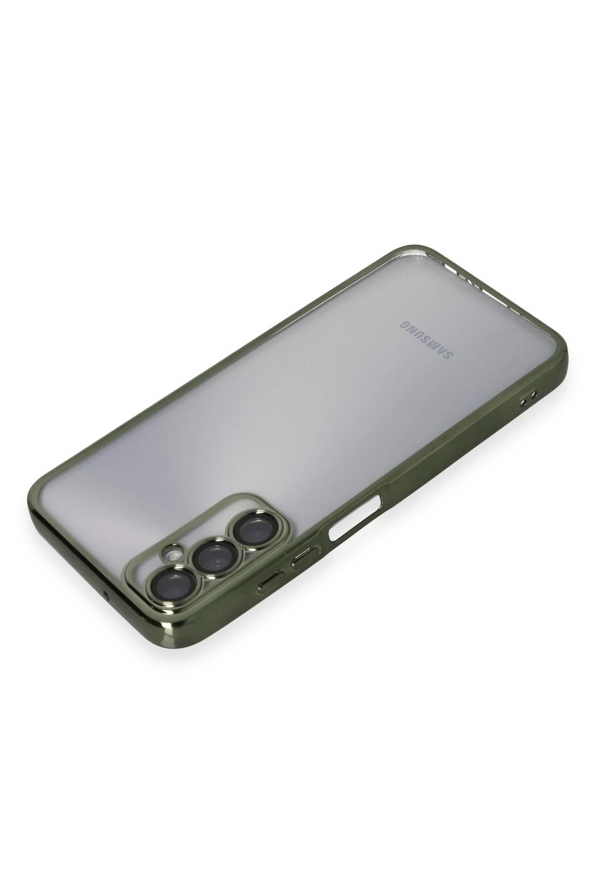 Newface Samsung Galaxy A05S Kılıf Razer Lensli Silikon - Yeşil