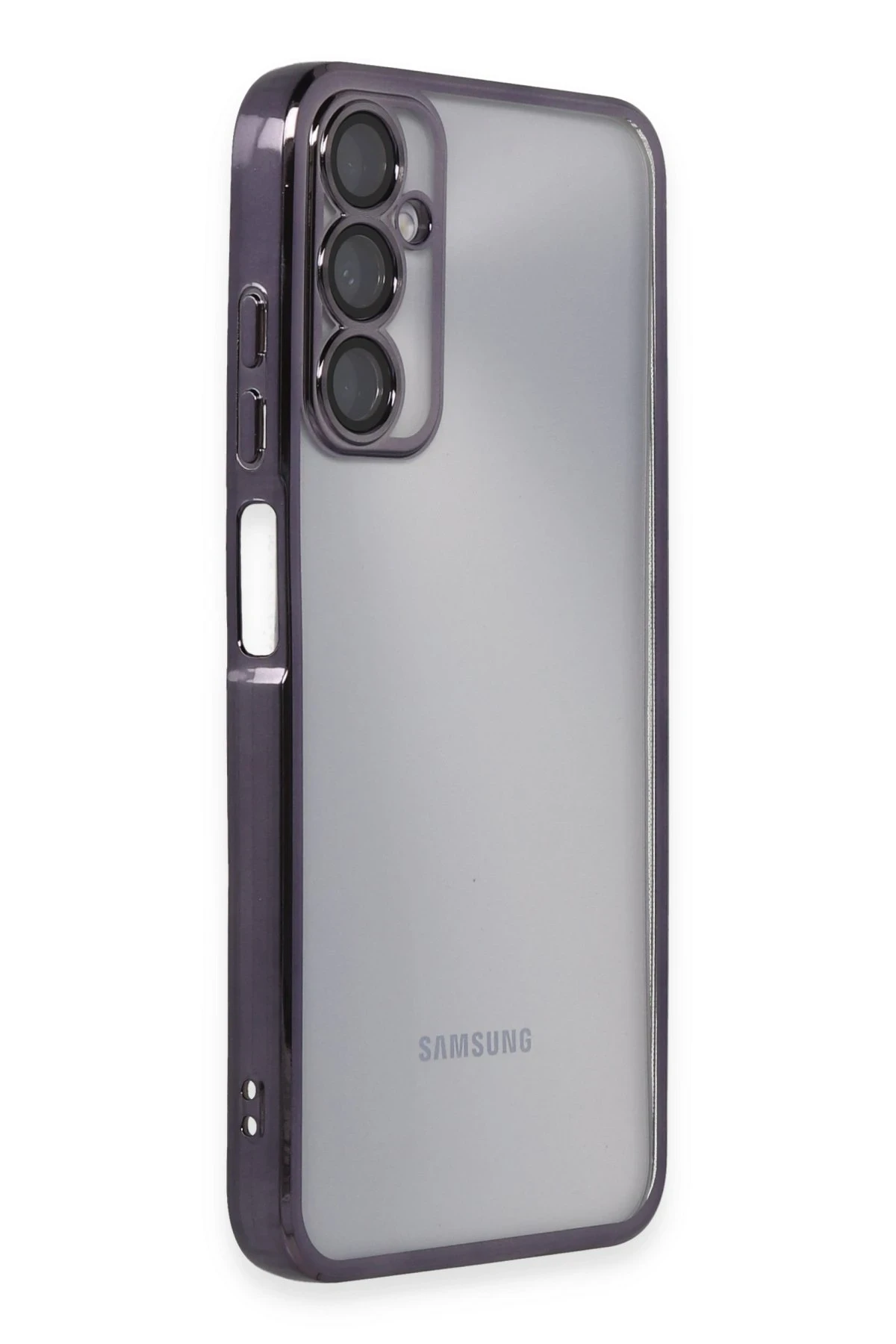Newface Samsung Galaxy A05S Kılıf Razer Lensli Silikon - Mor