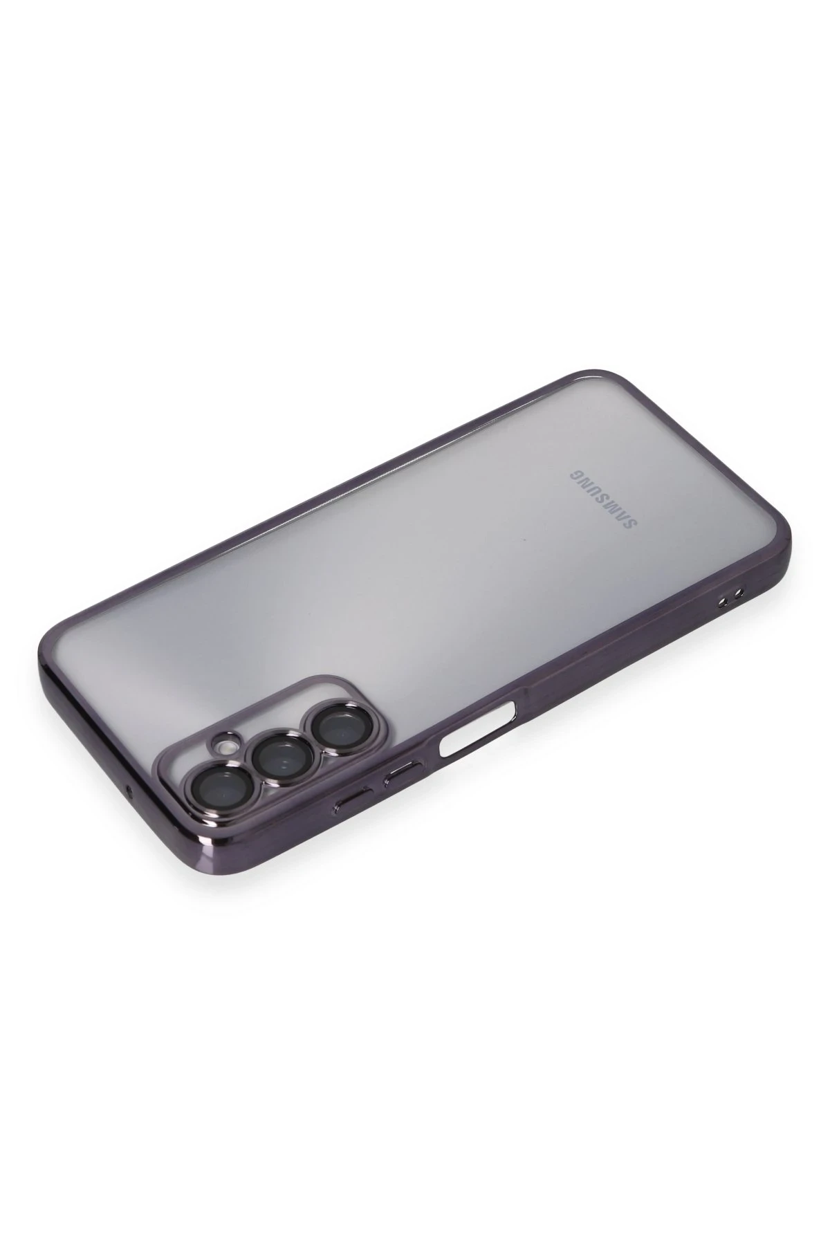 Newface Samsung Galaxy A05S Kılıf Razer Lensli Silikon - Mor