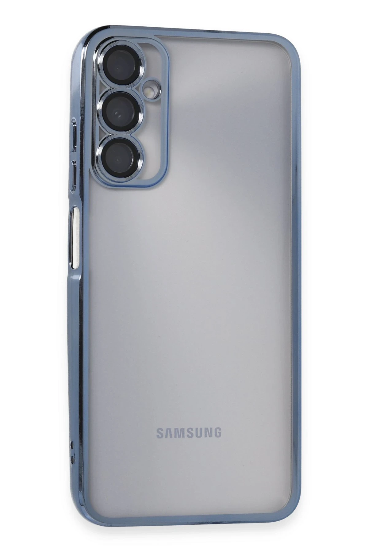 Newface Samsung Galaxy A05S Kılıf Razer Lensli Silikon - Açık Mavi