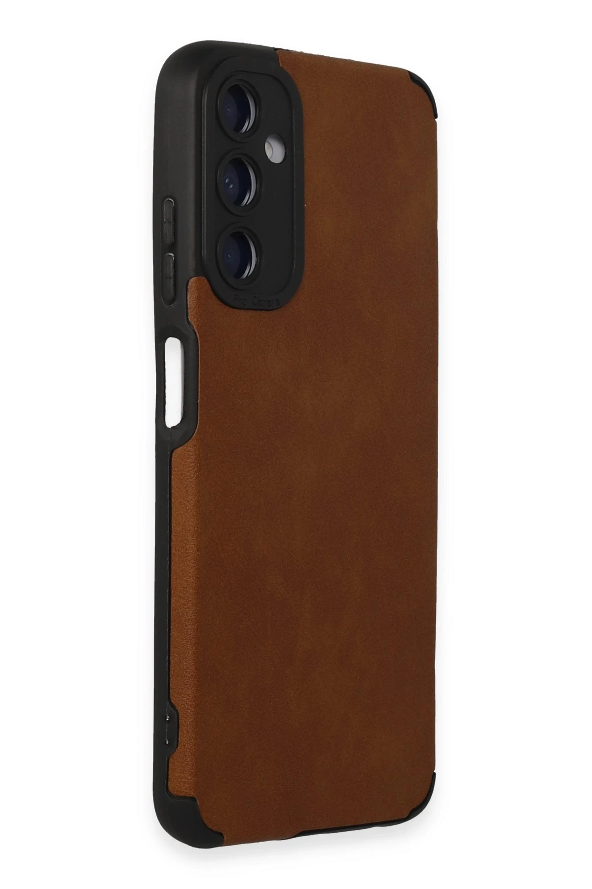 Newface Samsung Galaxy A05S Kılıf Loop Deri Silikon - Kahverengi