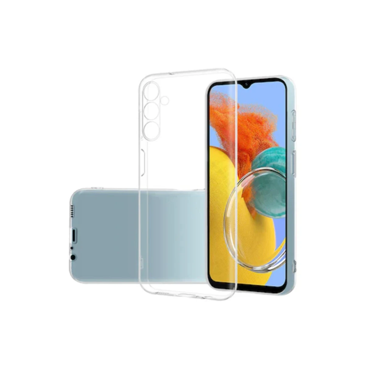 Newface Samsung Galaxy M14 5G Kılıf Lüx Şeffaf Silikon — görsel 4