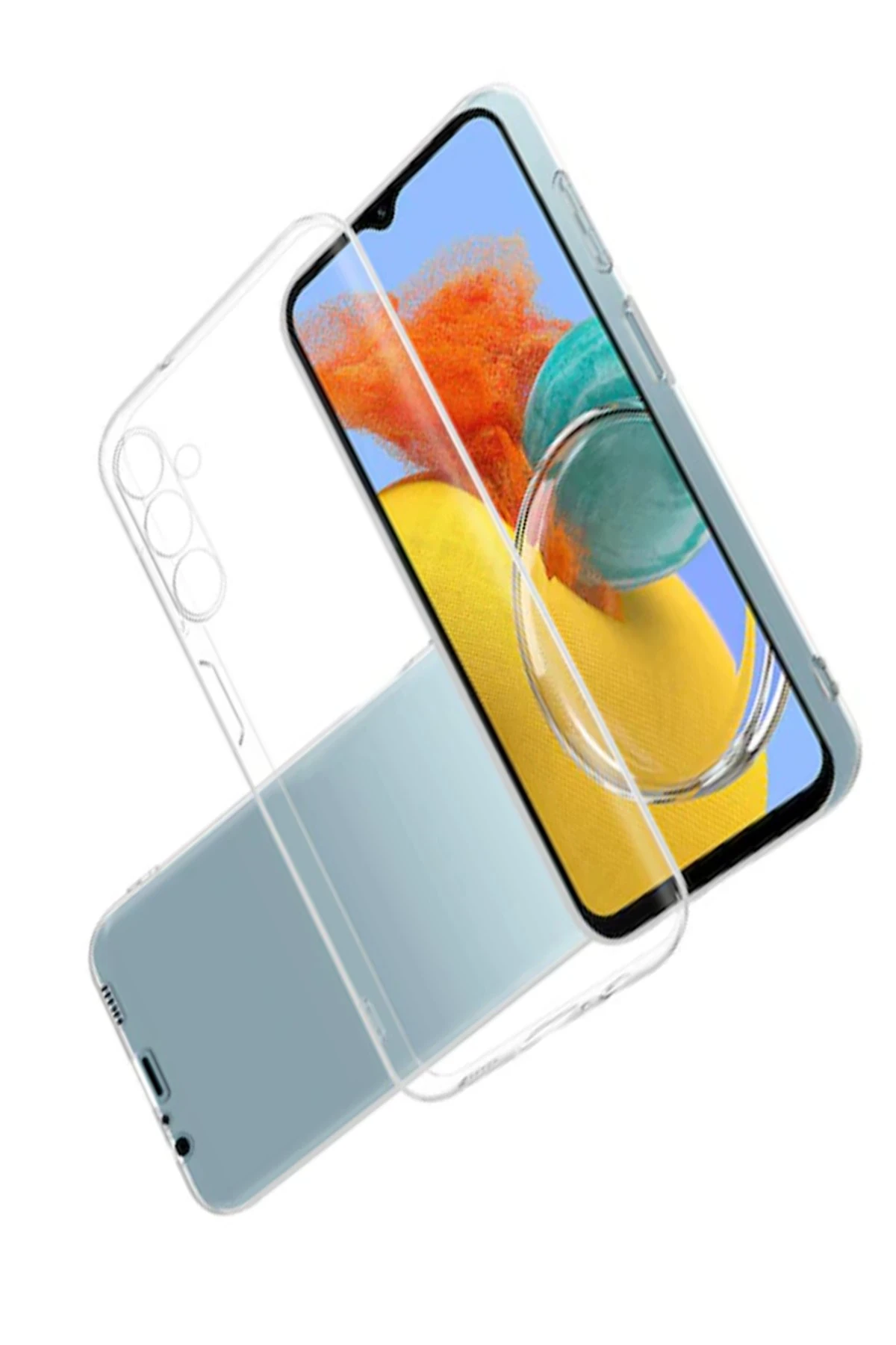 Newface Samsung Galaxy M14 5G Kılıf Lüx Şeffaf Silikon — görsel 2