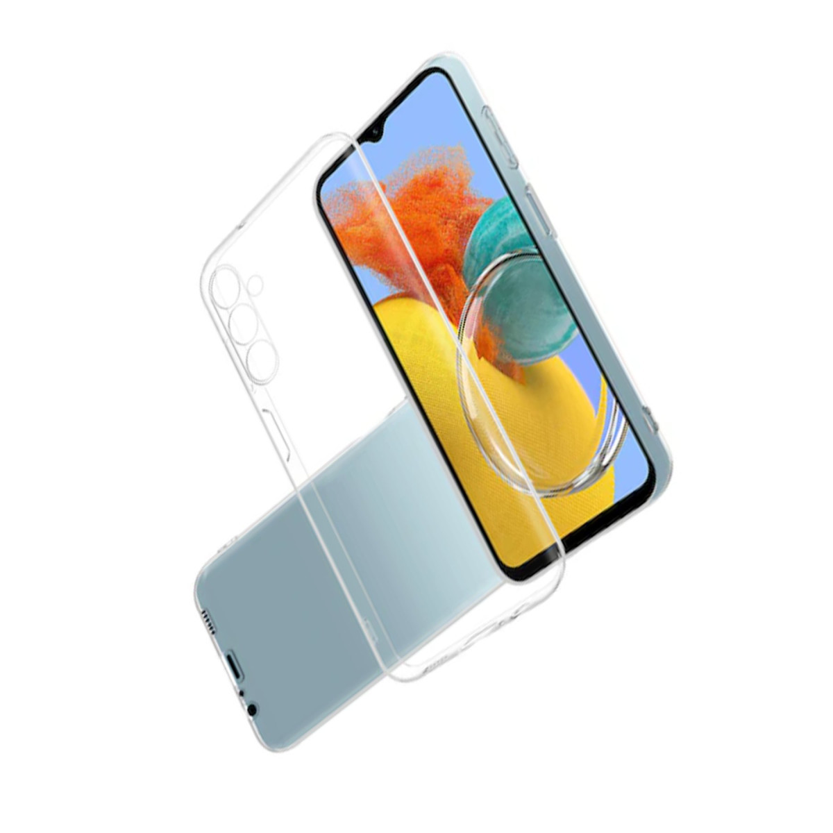 Newface Samsung Galaxy M14 5G Kılıf Lüx Şeffaf Silikon — görsel 8