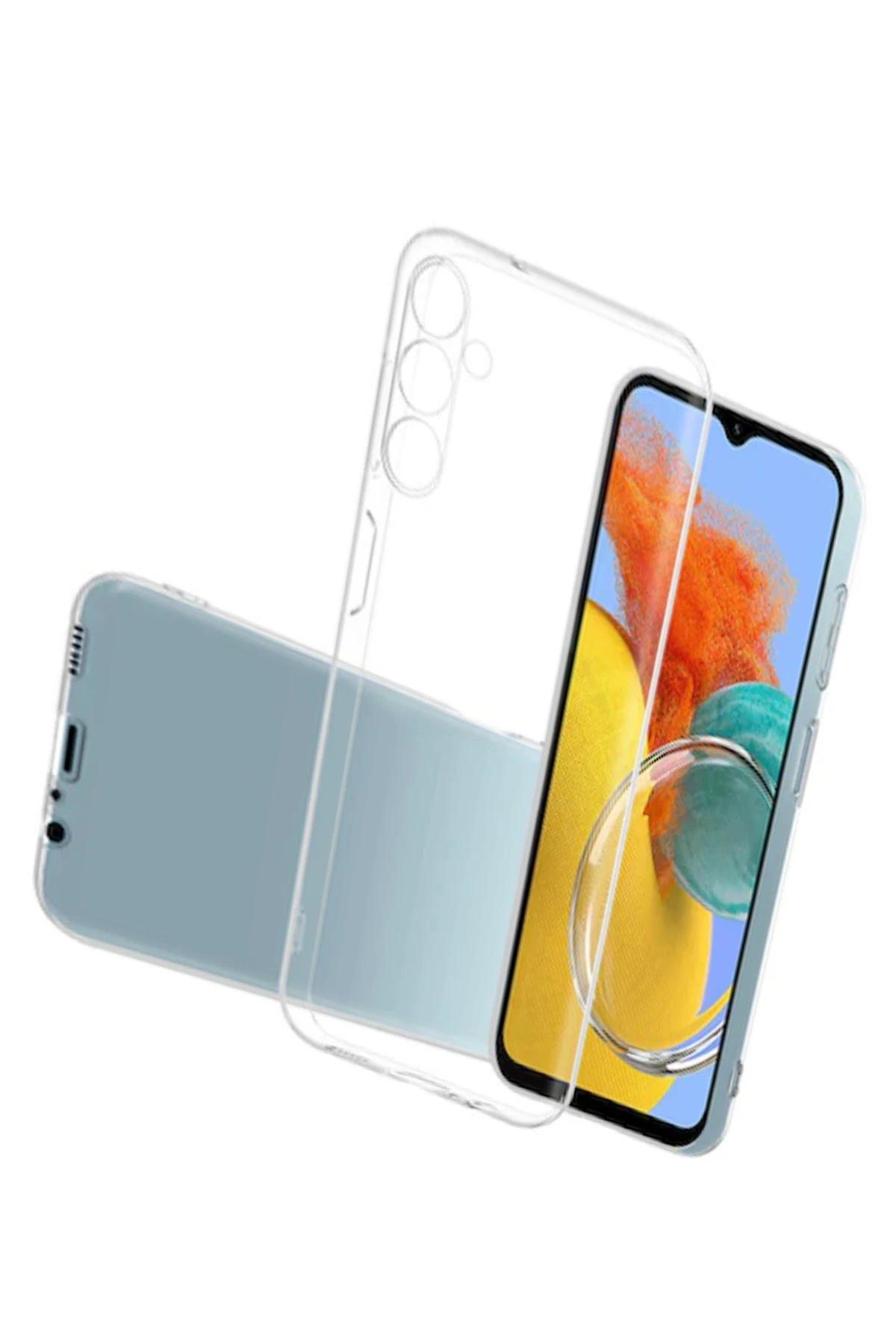 Newface Samsung Galaxy M14 5G Kılıf Lüx Şeffaf Silikon — görsel 3