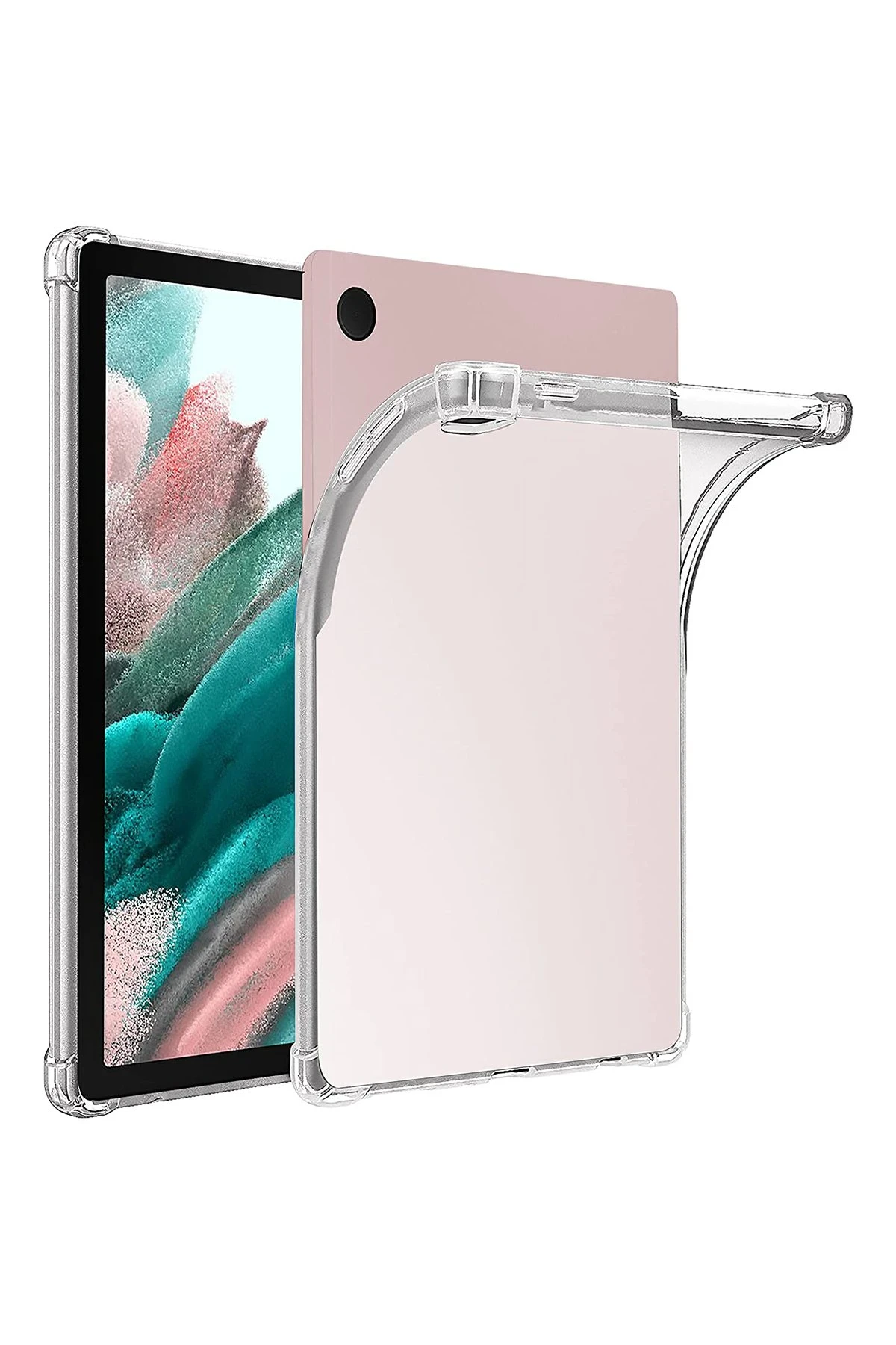 Newface Samsung Galaxy X510 Tab S9 FE 11 Kılıf Anti Shock Tablet Silikon - Şeffaf