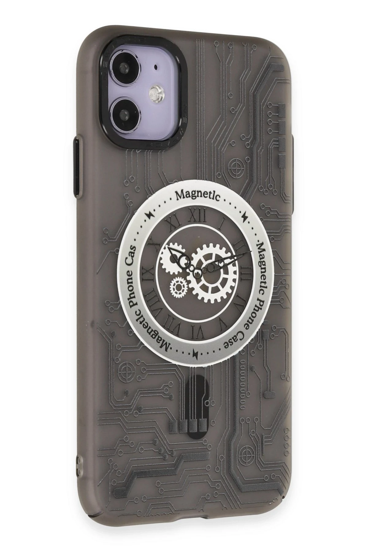 Newface Apple iPhone 11 Kılıf Apollo Magneticsafe Desenli Kapak - Apollo Siyah - 1