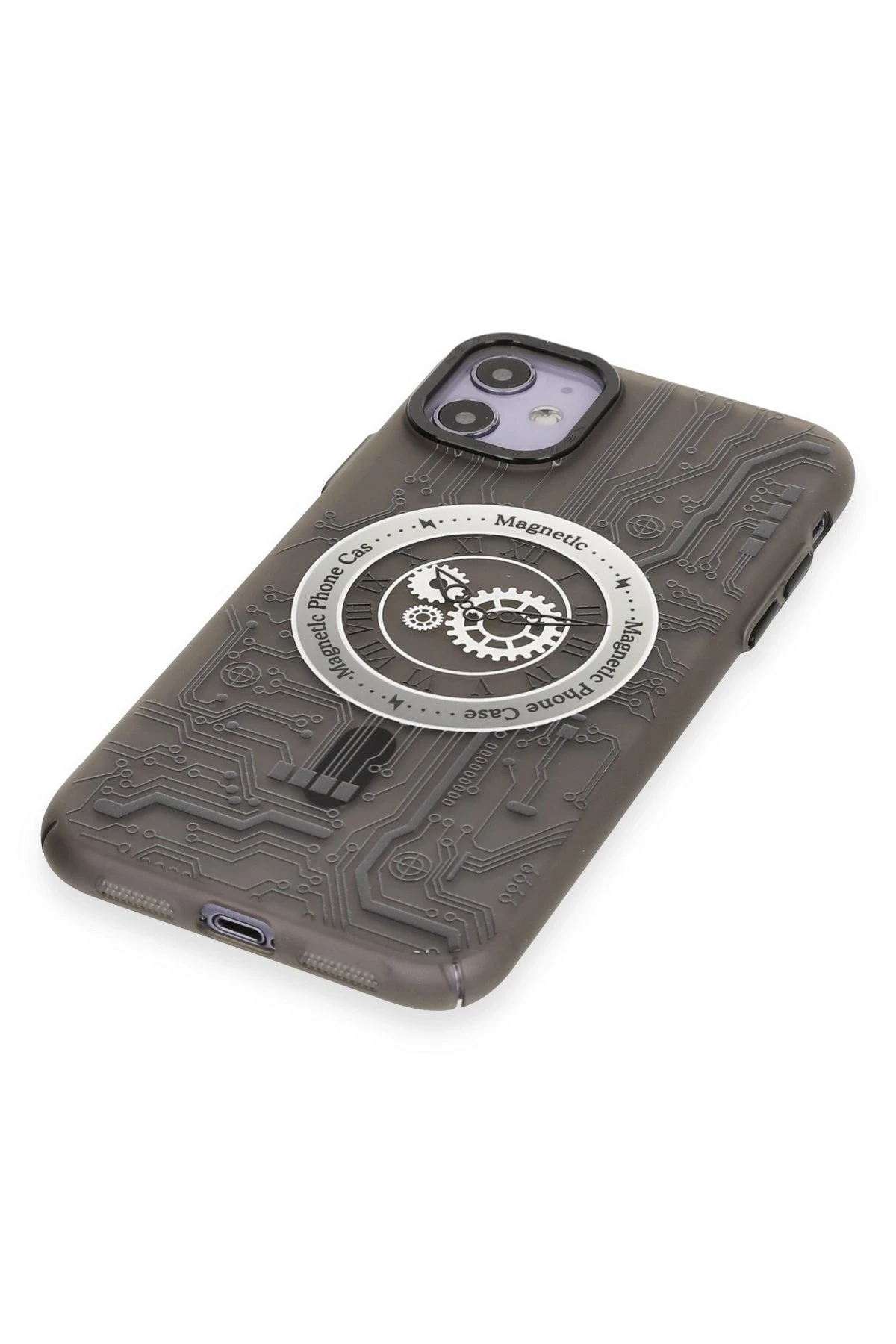 Newface Apple iPhone 12 Kılıf Apollo Magneticsafe Desenli Kapak - Apollo Siyah - 1 — görsel 4