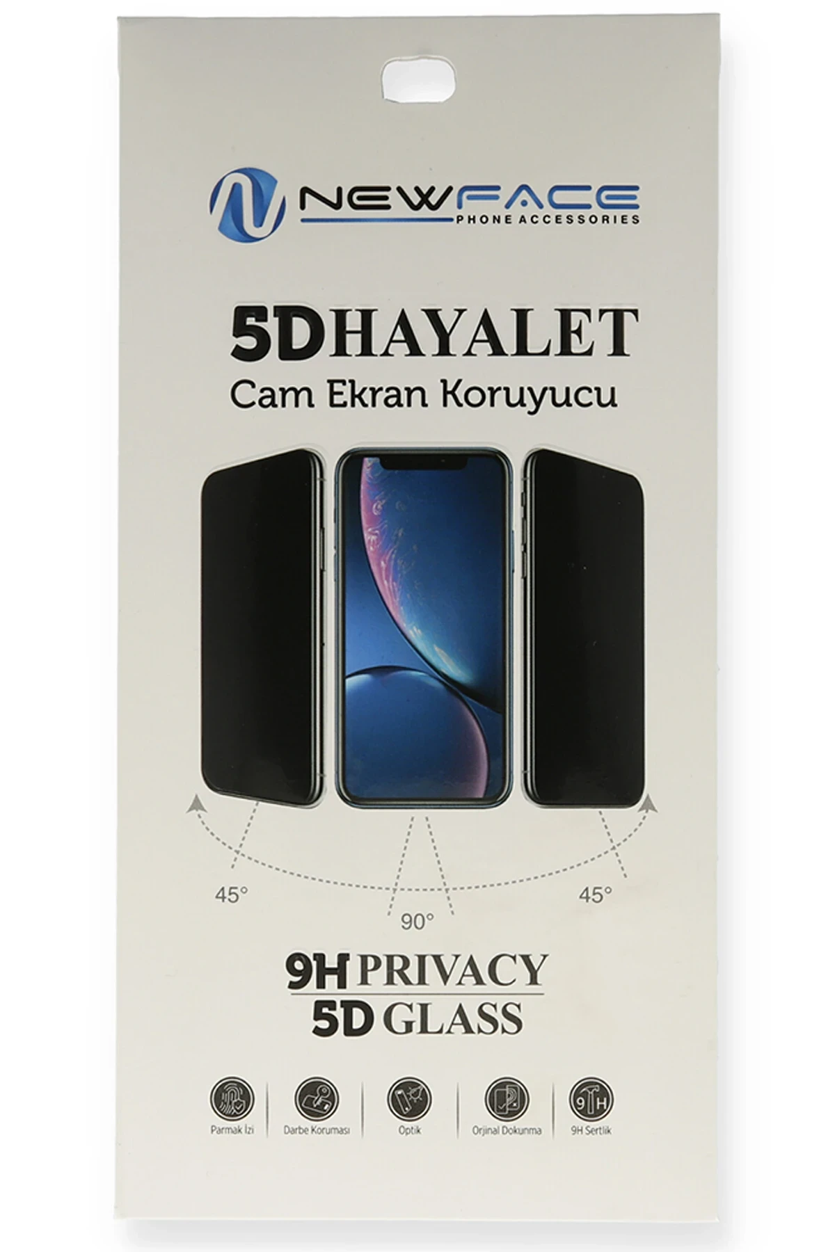Newface Oppo A16 5D Hayalet Cam Ekran Koruyucu