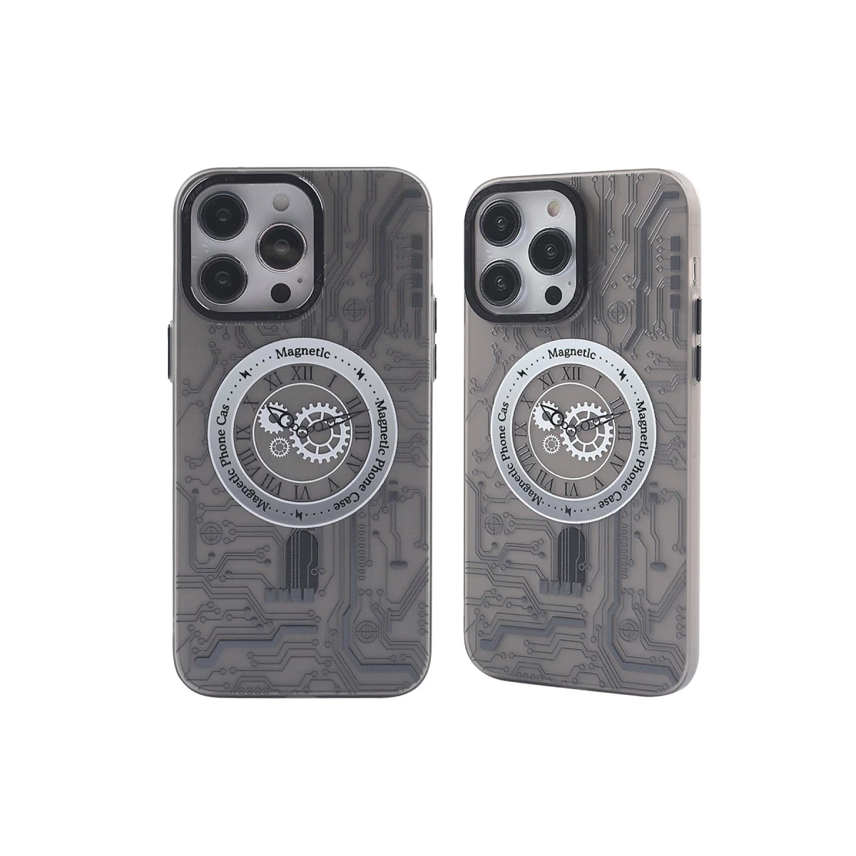 Newface Apple iPhone 12 Pro Max Kılıf Apollo Magneticsafe Desenli Kapak - Apollo Siyah - 1 — görsel 4