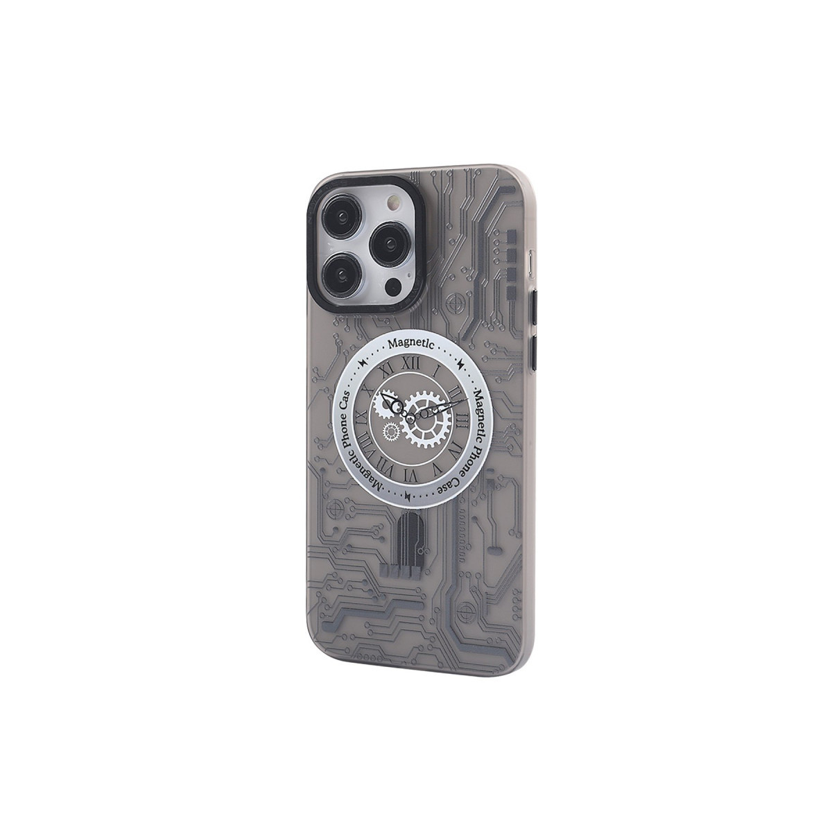 Newface Apple iPhone 12 Pro Max Kılıf Apollo Magneticsafe Desenli Kapak - Apollo Siyah - 1 — görsel 8