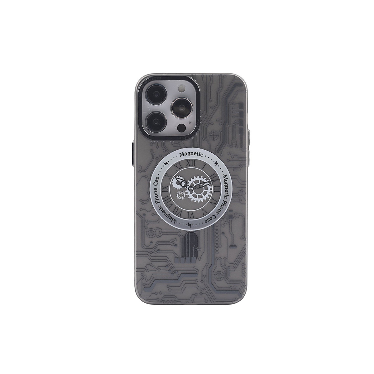 Newface Apple iPhone 12 Pro Max Kılıf Apollo Magneticsafe Desenli Kapak - Apollo Siyah - 1 — görsel 9