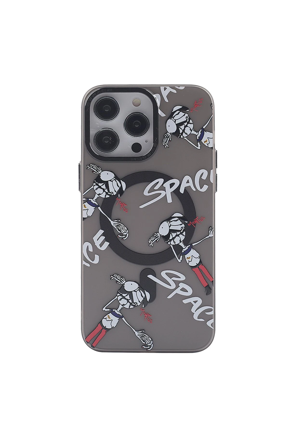 Newface iPhone 13 Pro Kılıf Apollo Magneticsafe Desenli Kapak - Apollo Siyah - 3