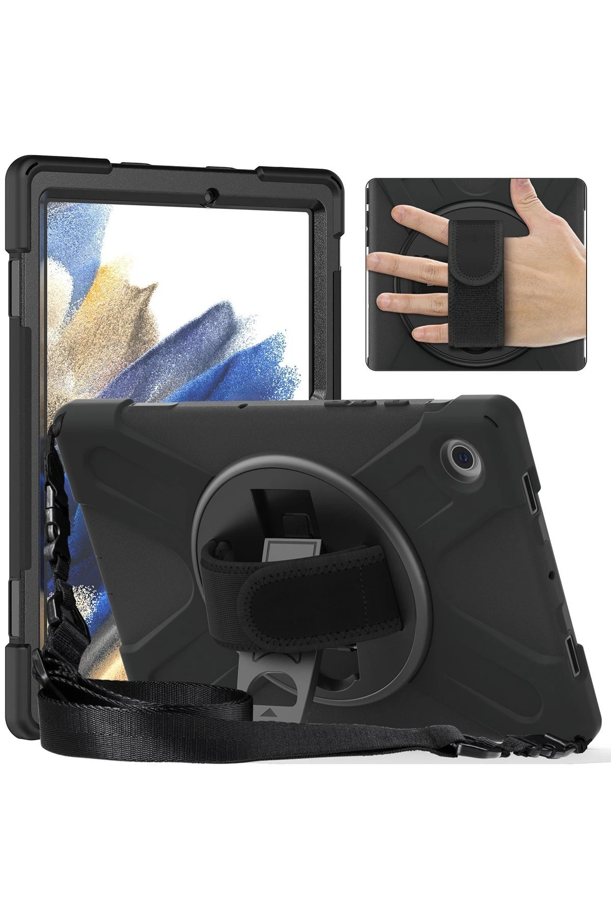 Newface Samsung Galaxy Tab A11 Kılıf Amazing Tablet Kapak - Siyah