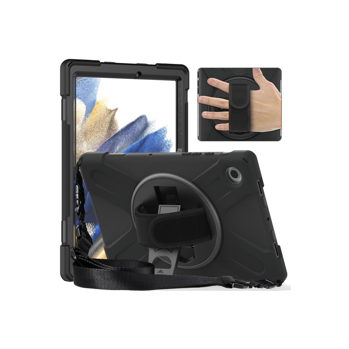 Newface Samsung Galaxy Tab A11 Kılıf Amazing Tablet Kapak - Siyah — görsel 11