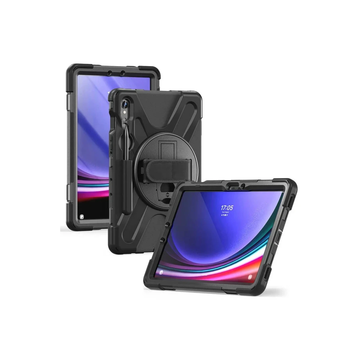Newface Samsung Galaxy X510 Tab S9 FE 11 Kılıf Amazing Tablet Kapak - Siyah — görsel 5