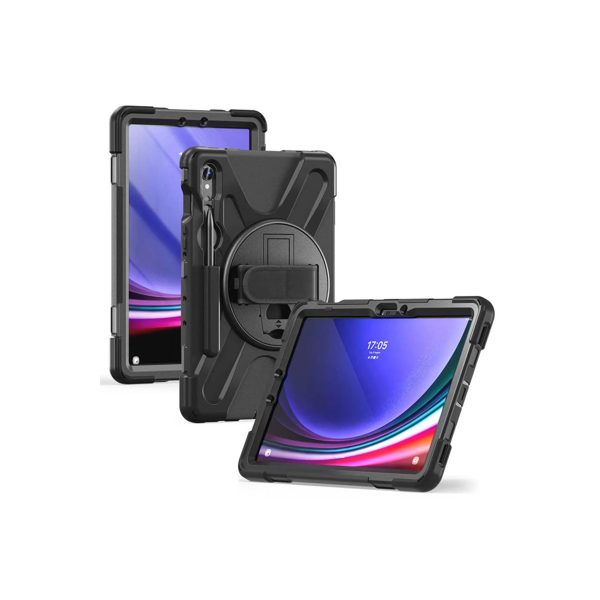 Newface Samsung Galaxy X510 Tab S9 FE 11 Kılıf Amazing Tablet Kapak - Siyah — görsel 9