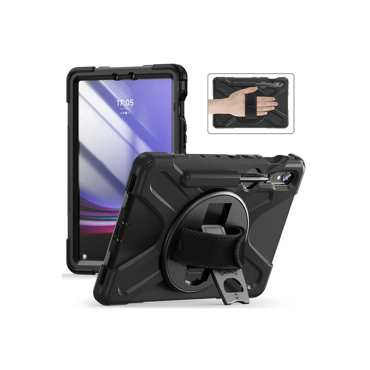 Newface Samsung Galaxy X510 Tab S9 FE 11 Kılıf Amazing Tablet Kapak - Siyah — görsel 6