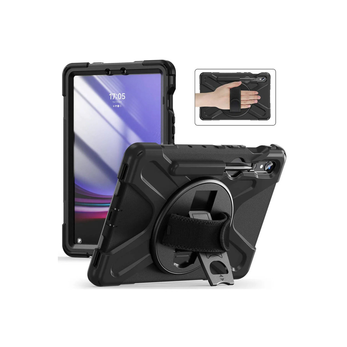 Newface Samsung Galaxy X510 Tab S9 FE 11 Kılıf Amazing Tablet Kapak - Siyah — görsel 10