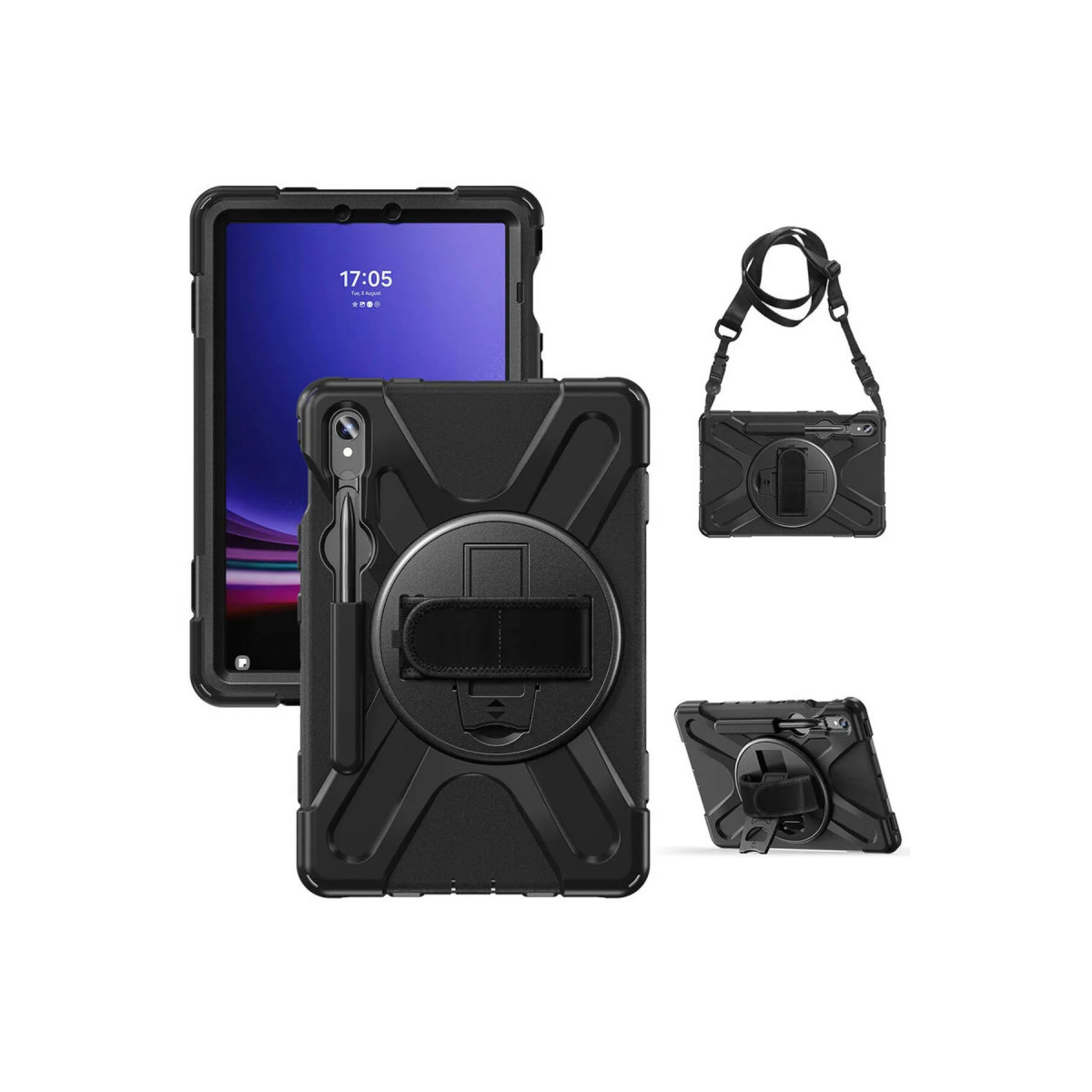 Newface Samsung Galaxy X510 Tab S9 FE 11 Kılıf Amazing Tablet Kapak - Siyah — görsel 11