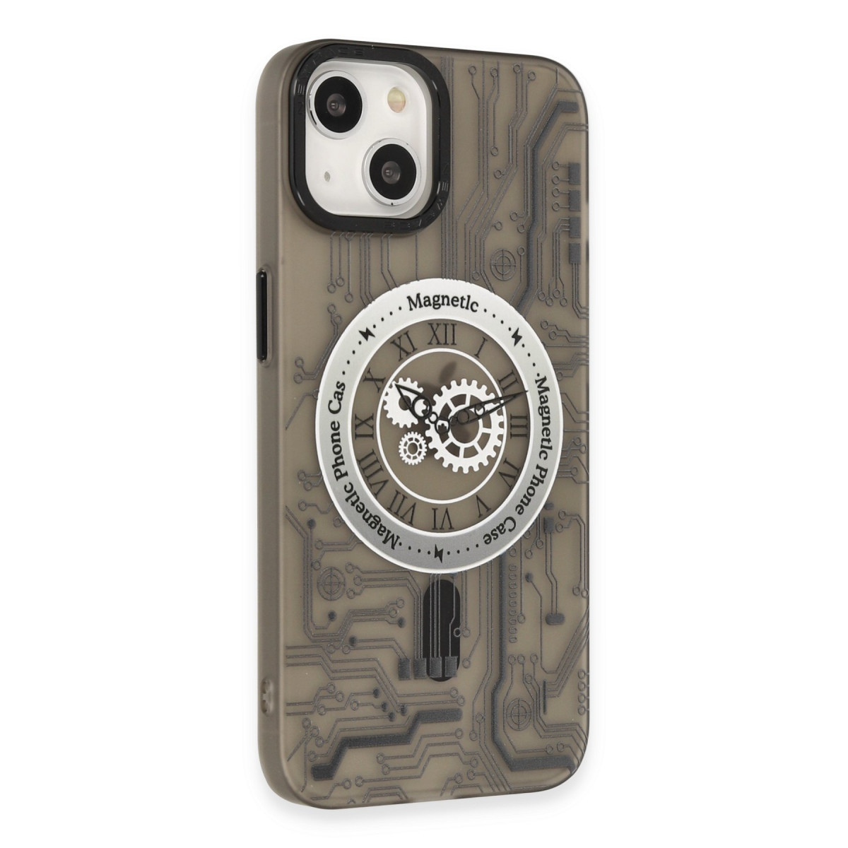 Newface Apple iPhone 14 Kılıf Apollo Magneticsafe Desenli Kapak - Apollo Siyah - 1 — görsel 11
