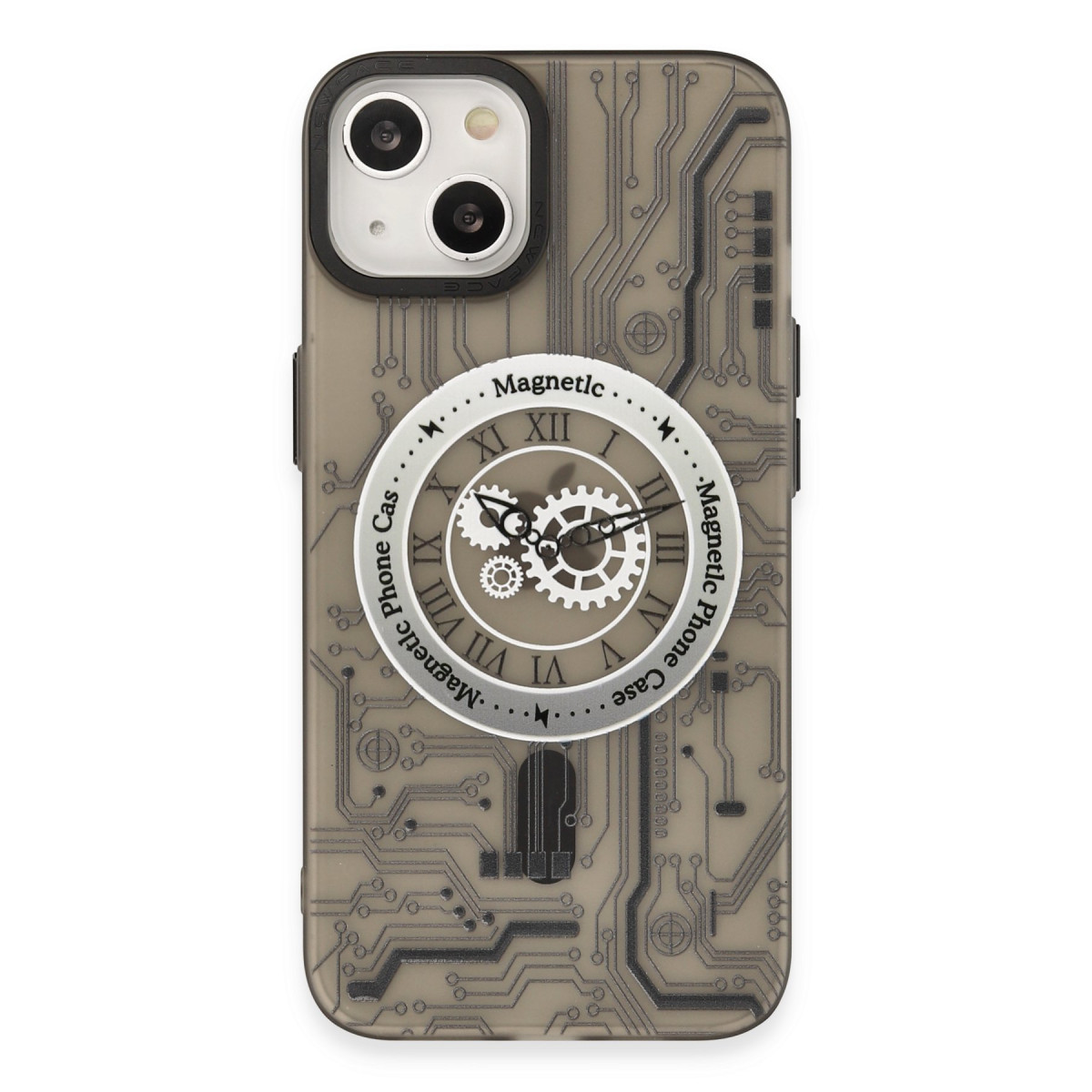 Newface Apple iPhone 14 Kılıf Apollo Magneticsafe Desenli Kapak - Apollo Siyah - 1 — görsel 12