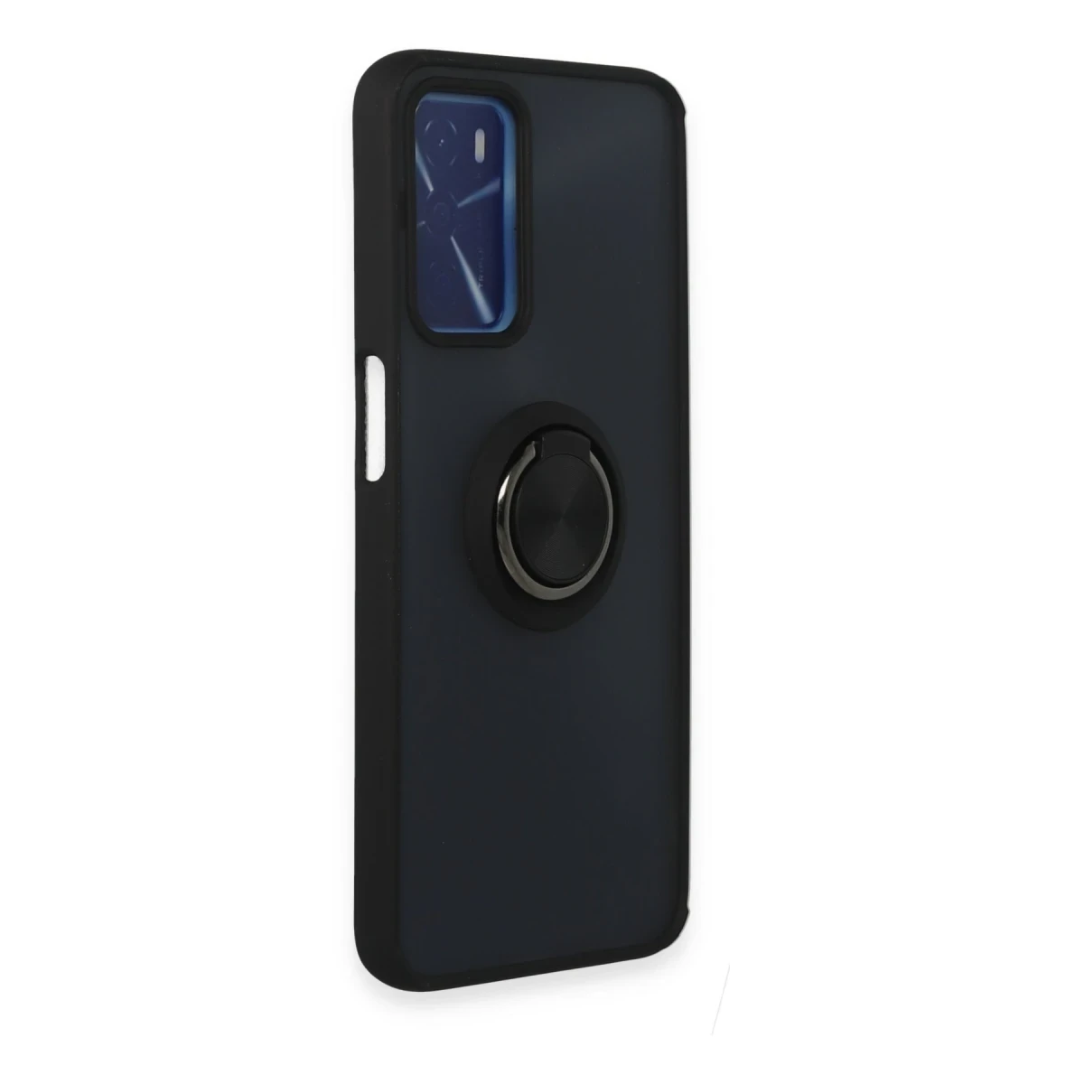Newface Oppo A16 Kılıf Montreal Yüzüklü Silikon Kapak - Siyah — görsel 7