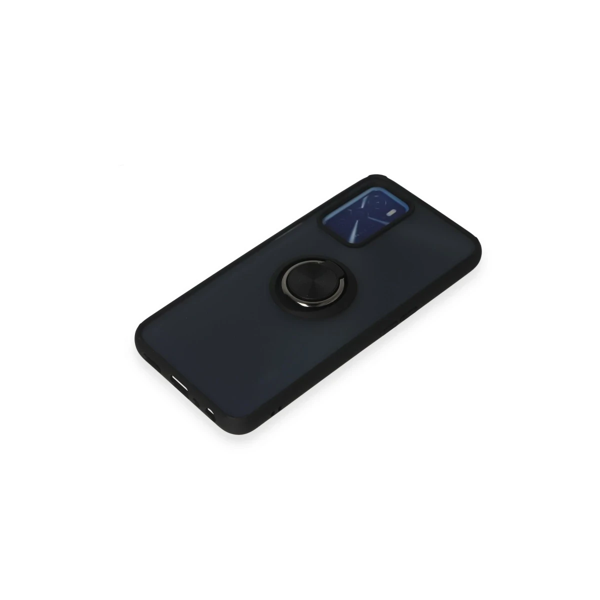 Newface Oppo A16 Kılıf Montreal Yüzüklü Silikon Kapak - Siyah — görsel 9