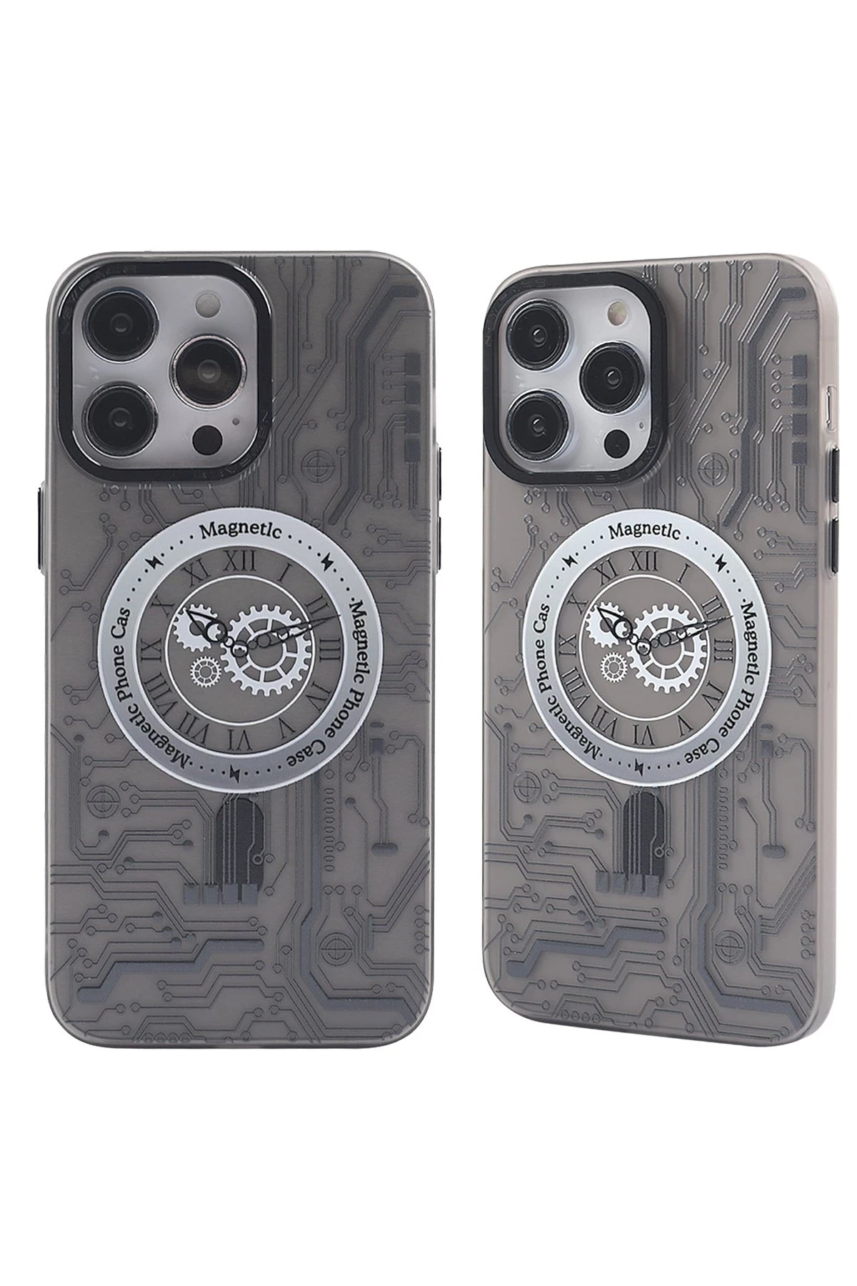 Newface Apple iPhone 14 Pro Kılıf Apollo Magneticsafe Desenli Kapak - Apollo Siyah - 1