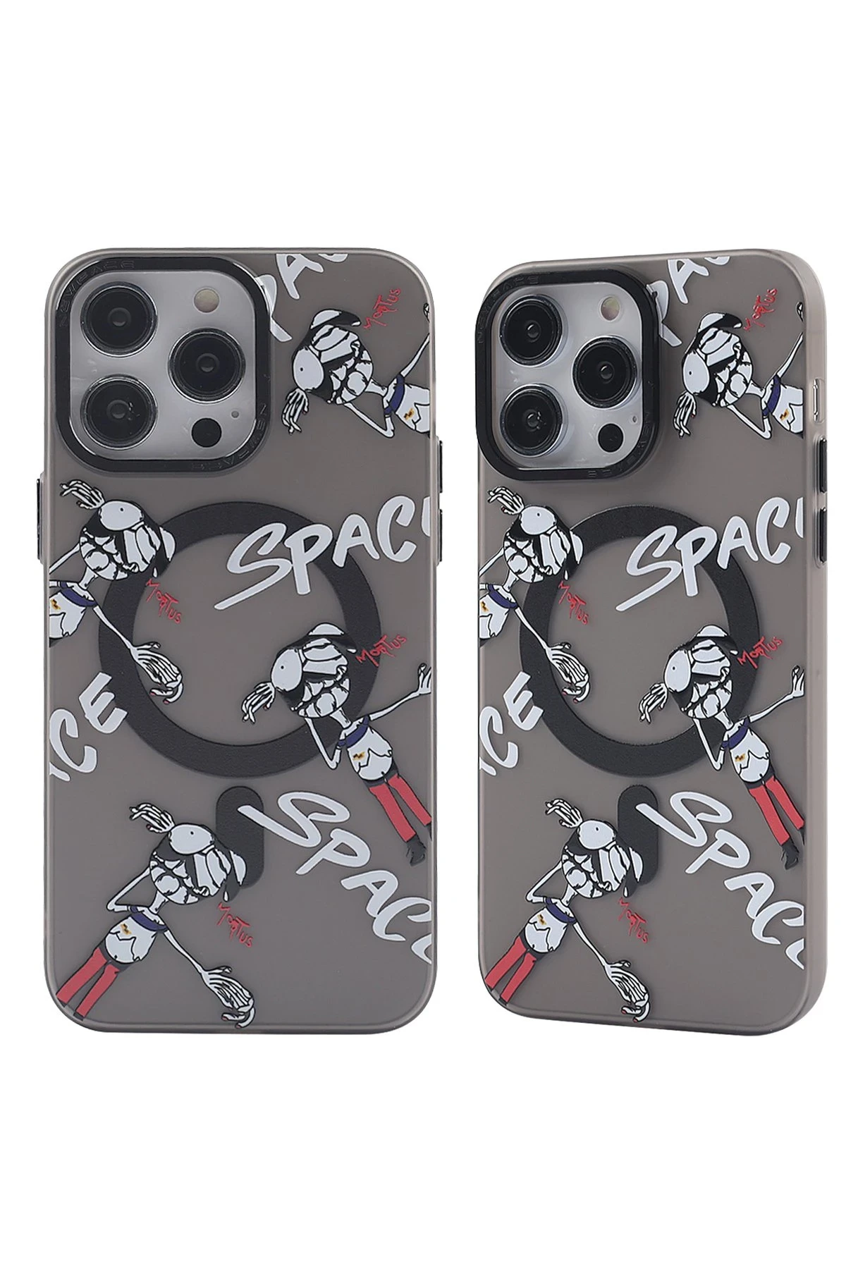 Newface iPhone 14 Pro Kılıf Apollo Magneticsafe Desenli Kapak - Apollo Siyah - 3