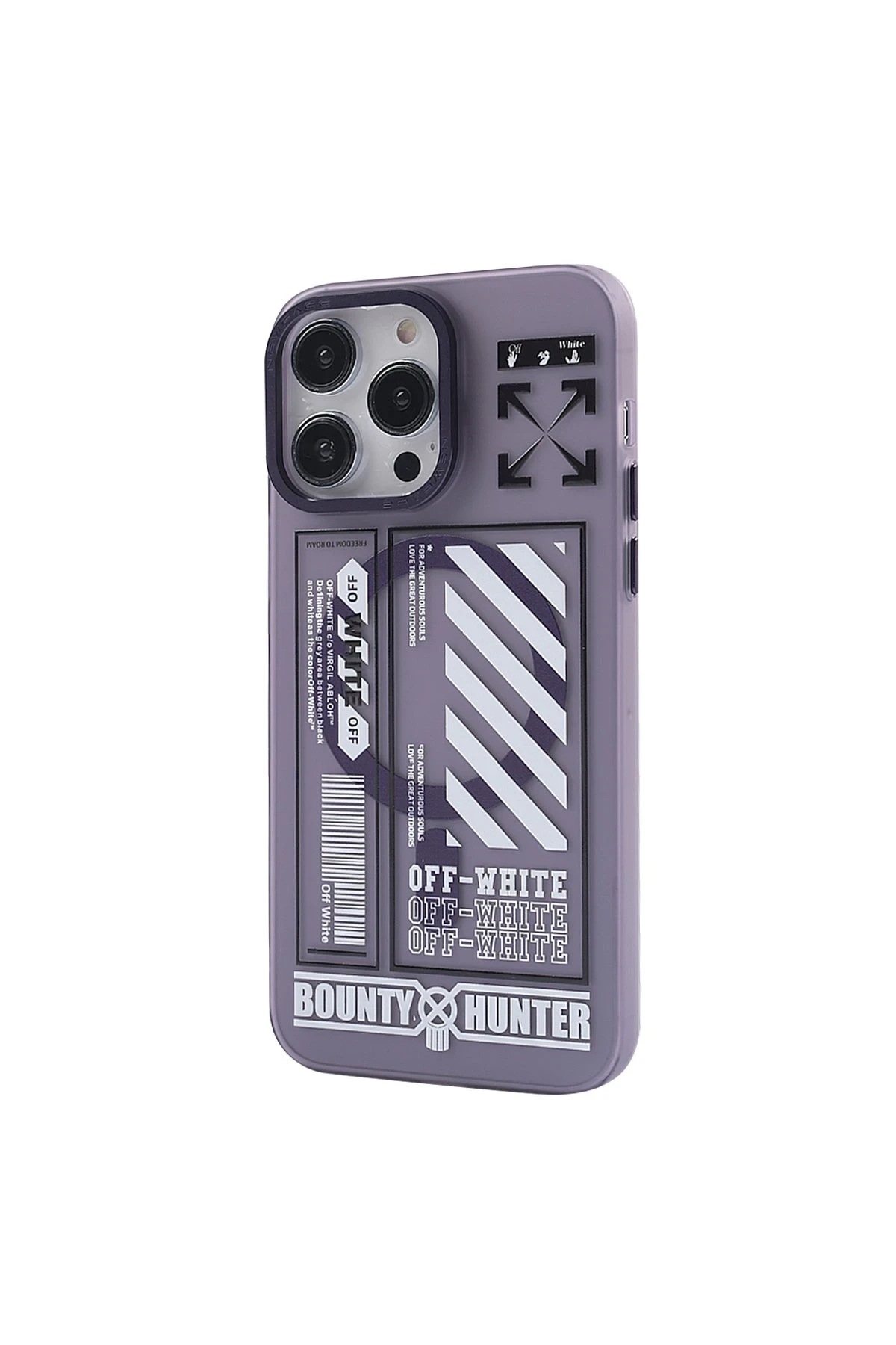 Newface iPhone 14 Pro Kılıf Apollo Magneticsafe Desenli Kapak - Apollo Mor - 1