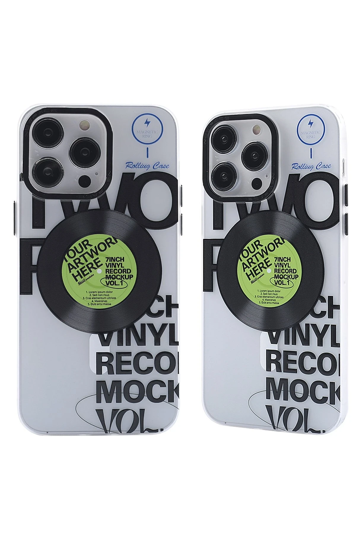 Newface iPhone 14 Pro Kılıf Apollo Magneticsafe Desenli Kapak - Apollo Şeffaf - 5