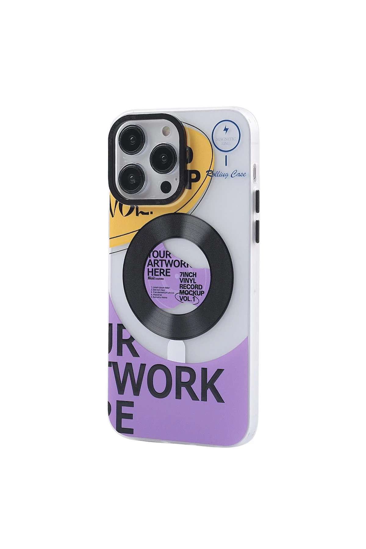 Newface iPhone 14 Pro Kılıf Apollo Magneticsafe Desenli Kapak - Apollo Şeffaf - 6