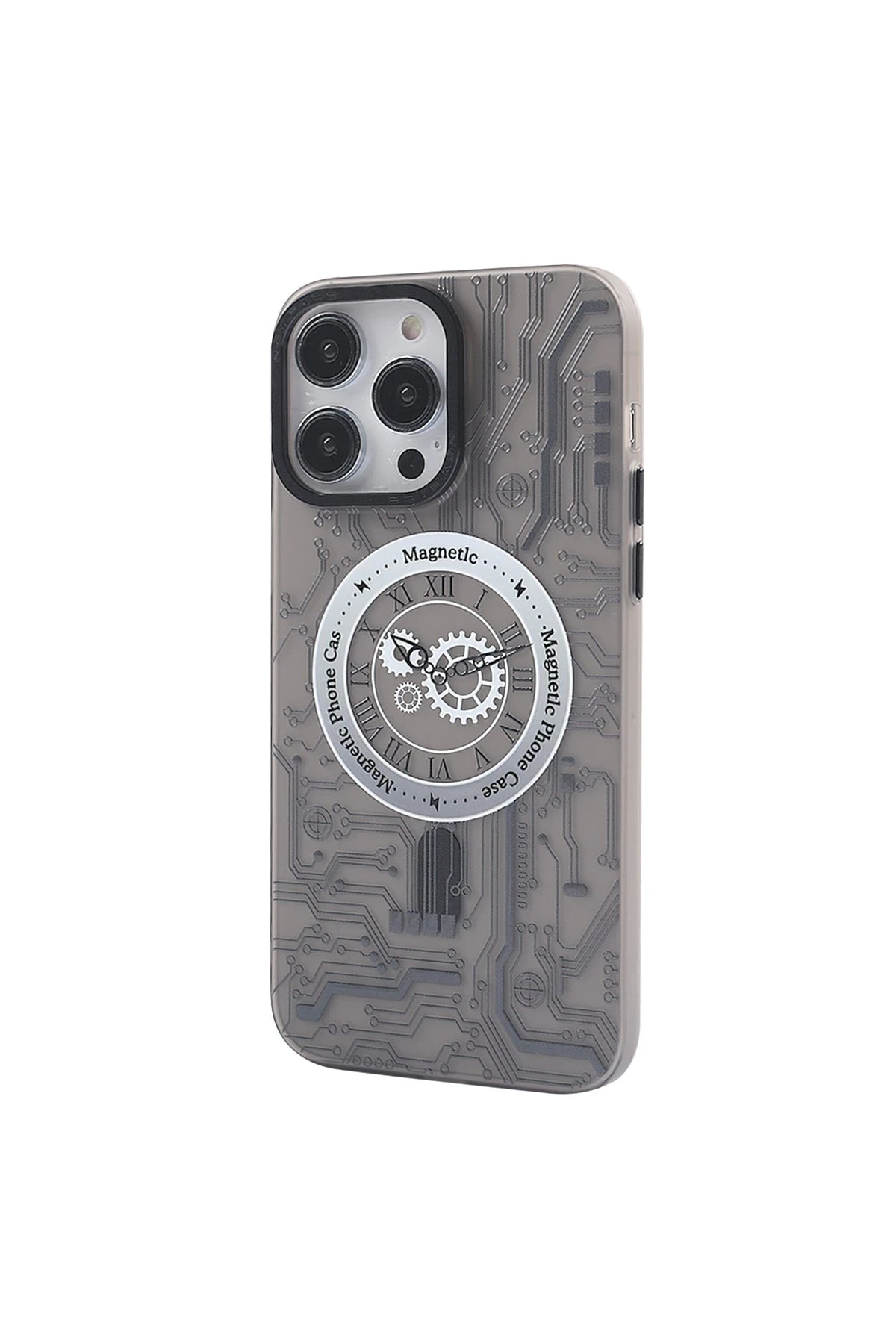 Newface Apple iPhone 14 Pro Max Kılıf Apollo Magneticsafe Desenli Kapak - Apollo Siyah - 1 — görsel 2