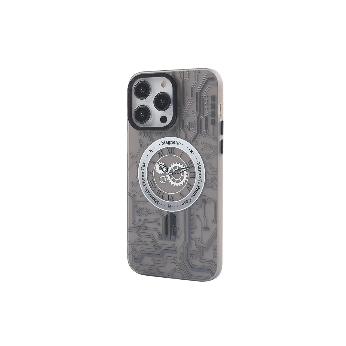 Newface Apple iPhone 14 Pro Max Kılıf Apollo Magneticsafe Desenli Kapak - Apollo Siyah - 1 — görsel 5