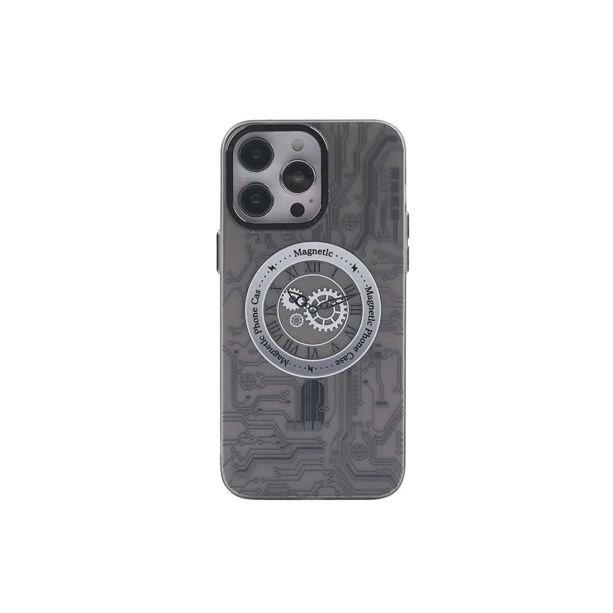 Newface Apple iPhone 14 Pro Max Kılıf Apollo Magneticsafe Desenli Kapak - Apollo Siyah - 1 — görsel 6