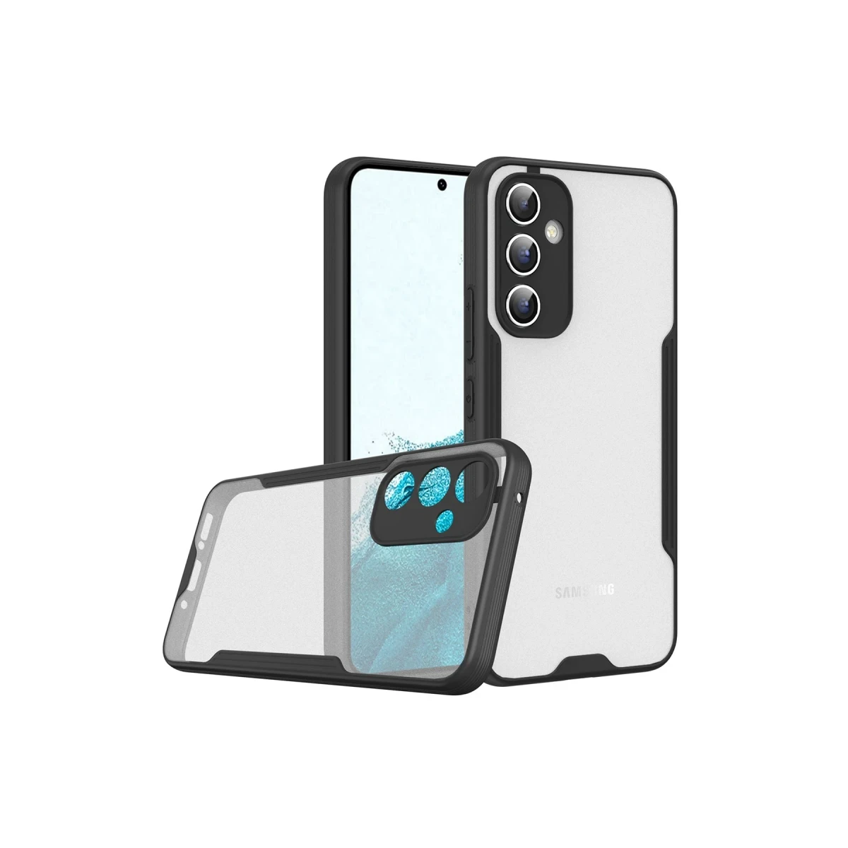 Newface Samsung Galaxy A54 5G Kılıf Platin Silikon - Siyah — görsel 5