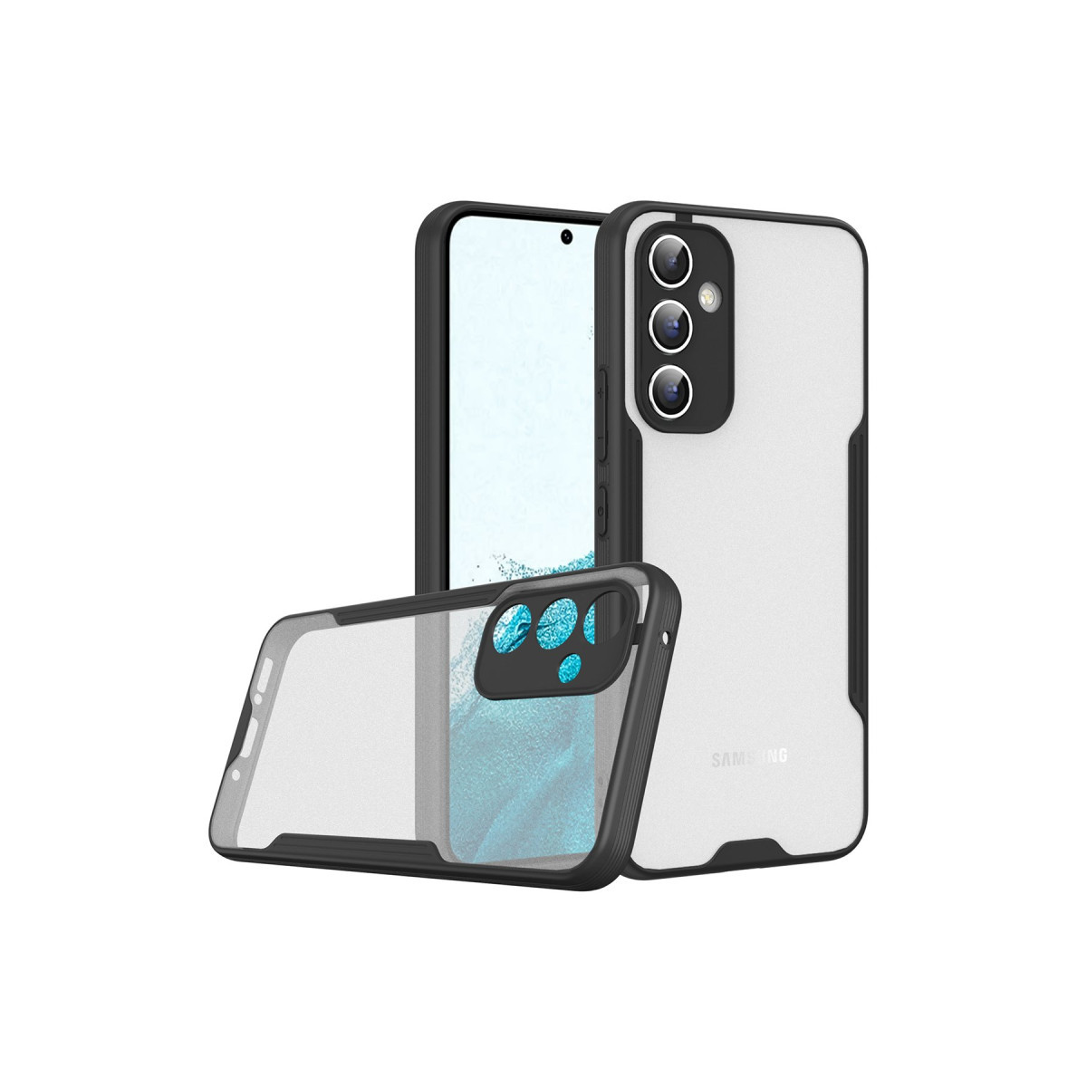 Newface Samsung Galaxy A54 5G Kılıf Platin Silikon - Siyah — görsel 9