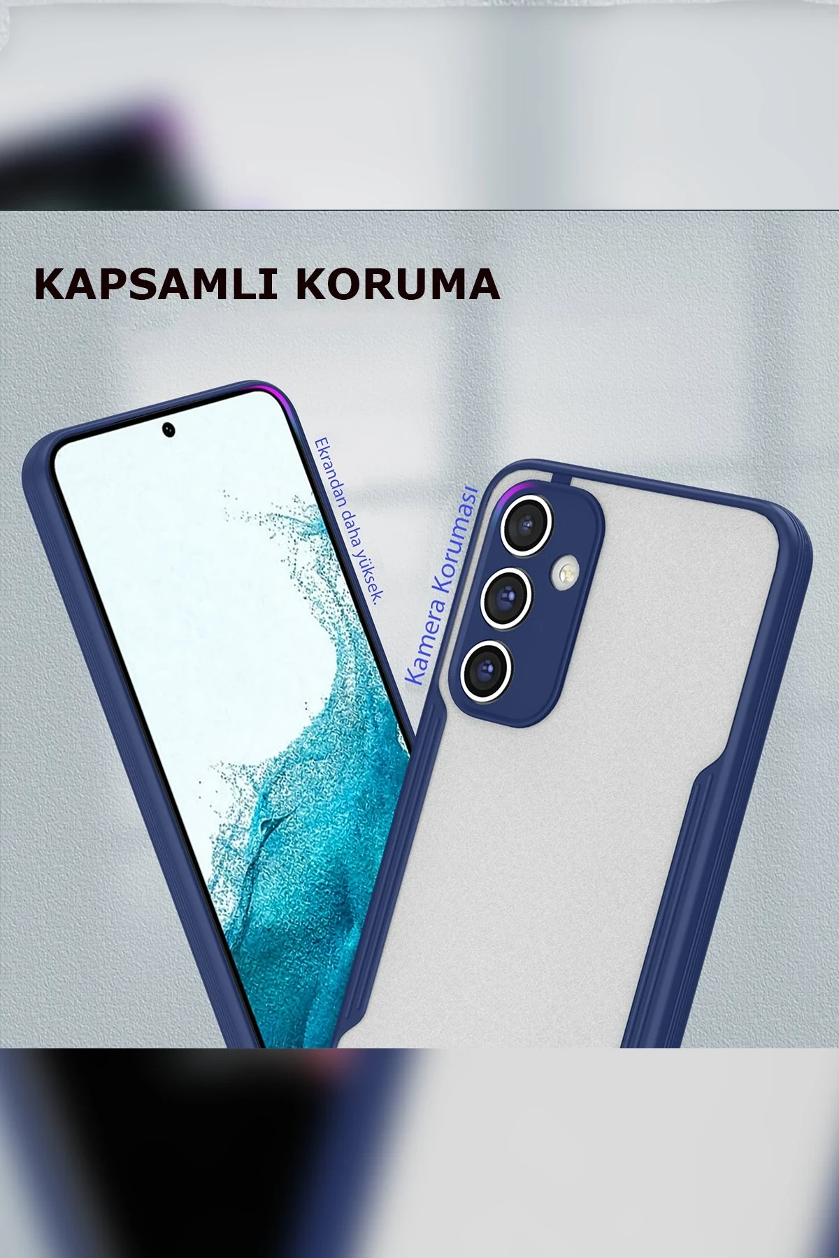 Newface Samsung Galaxy A54 5G Kılıf Platin Silikon - Siyah — görsel 3