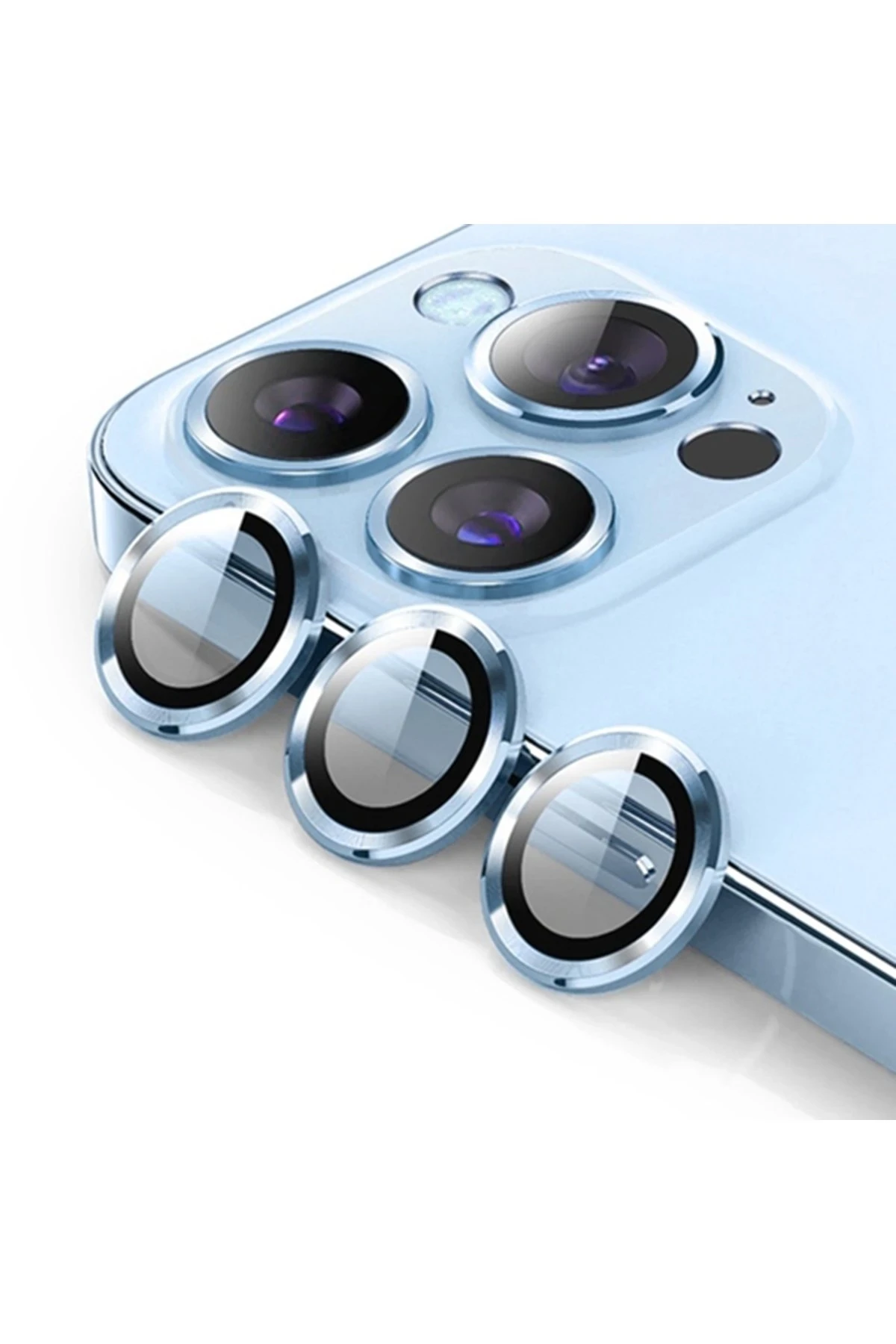 Newface Apple iPhone 15 Pro Max Bind Metal Kamera Lens - Siyah — görsel 4