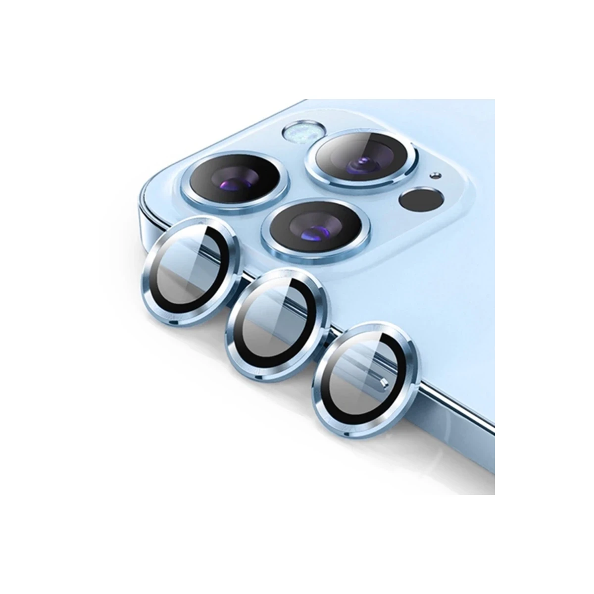 Newface Apple iPhone 15 Pro Max Bind Metal Kamera Lens - Siyah — görsel 8