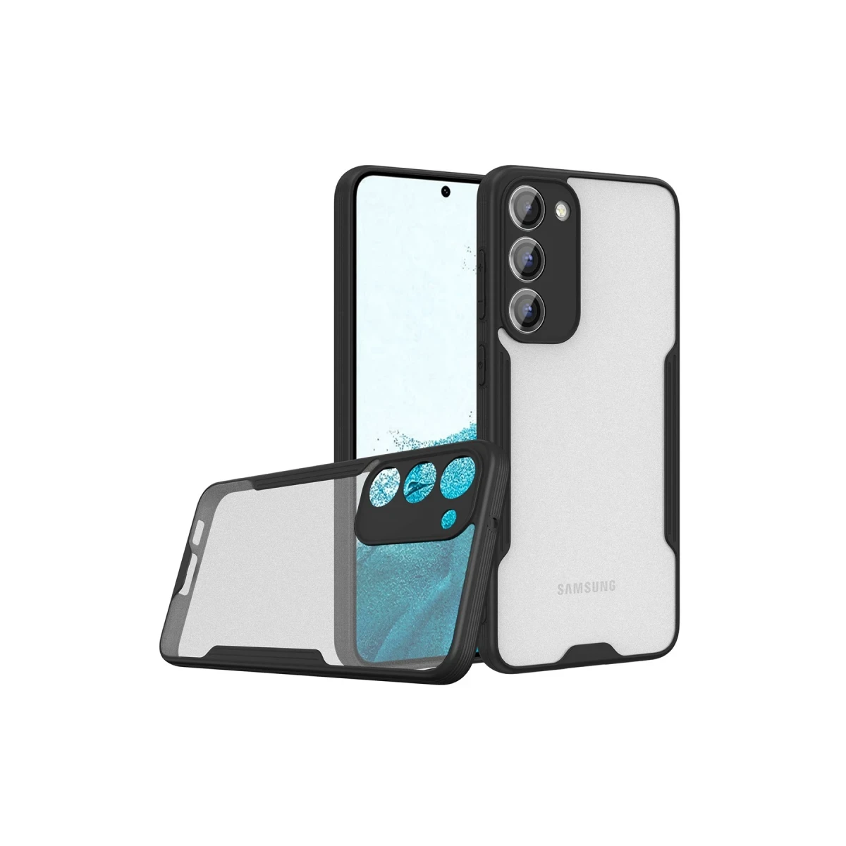 Newface Samsung Galaxy S23 Plus Kılıf Platin Silikon - Siyah — görsel 5